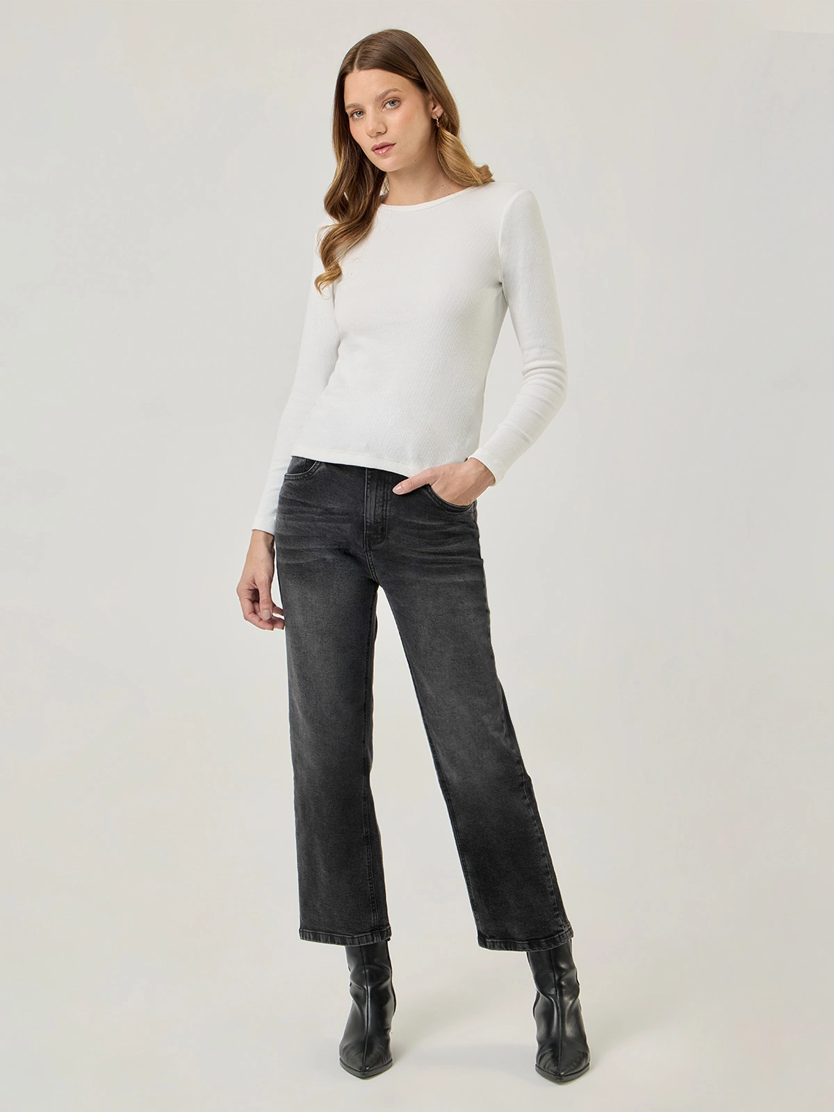 JEANS REGULAR MUJER NAVIGATA BIANCA - 1
