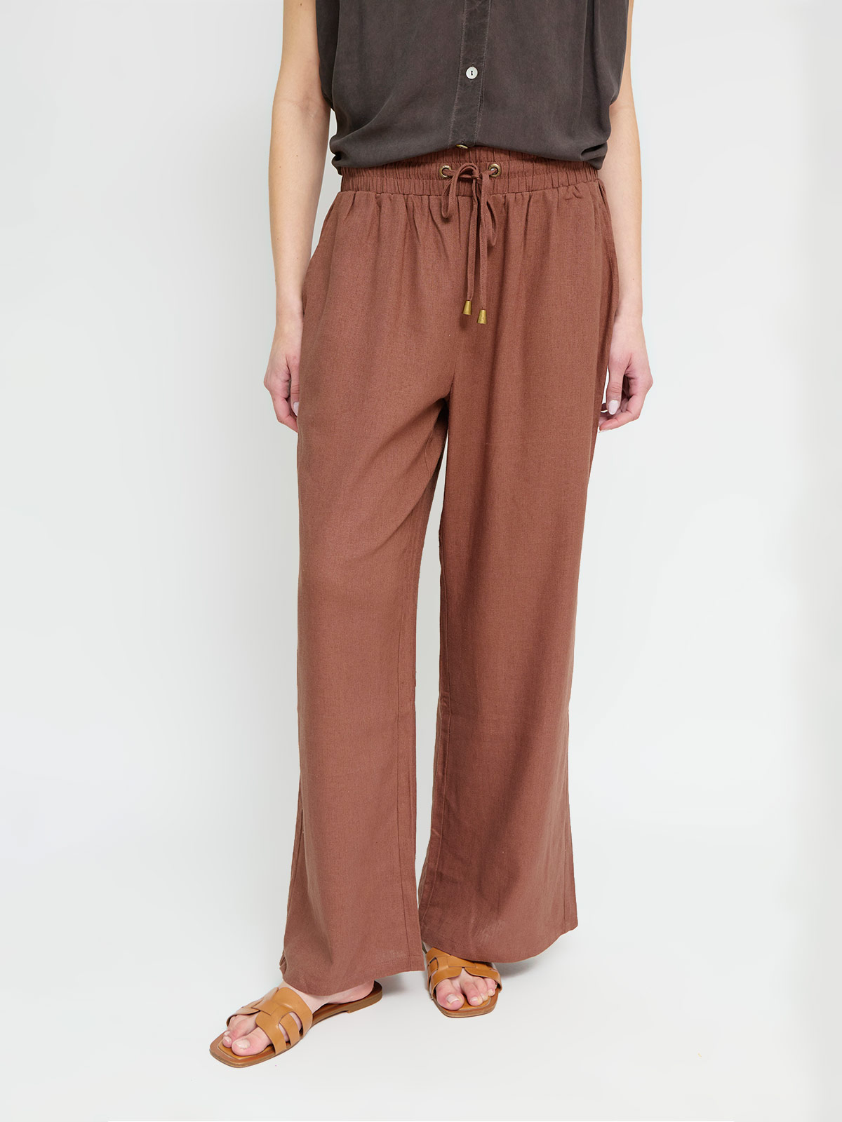 PANTALÓN LINO REGULAR MUJER AZIZ - 2