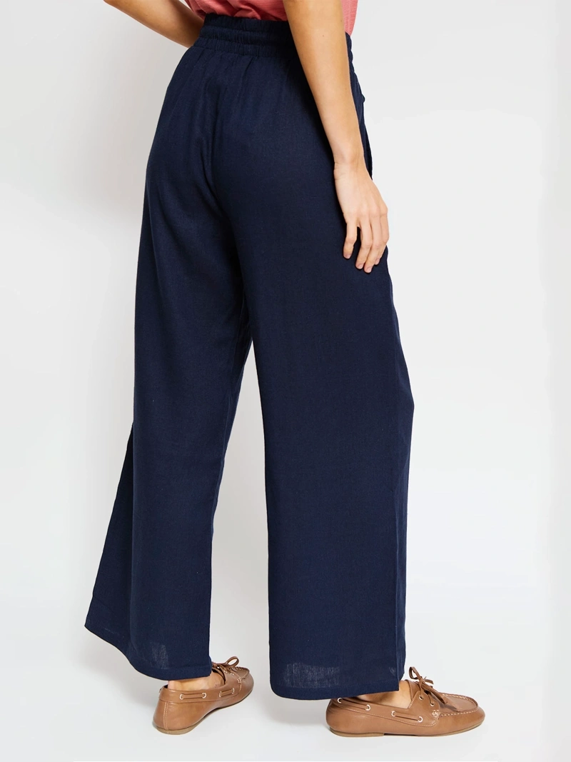 PANTALÓN LINO REGULAR MUJER AZIZ - 3