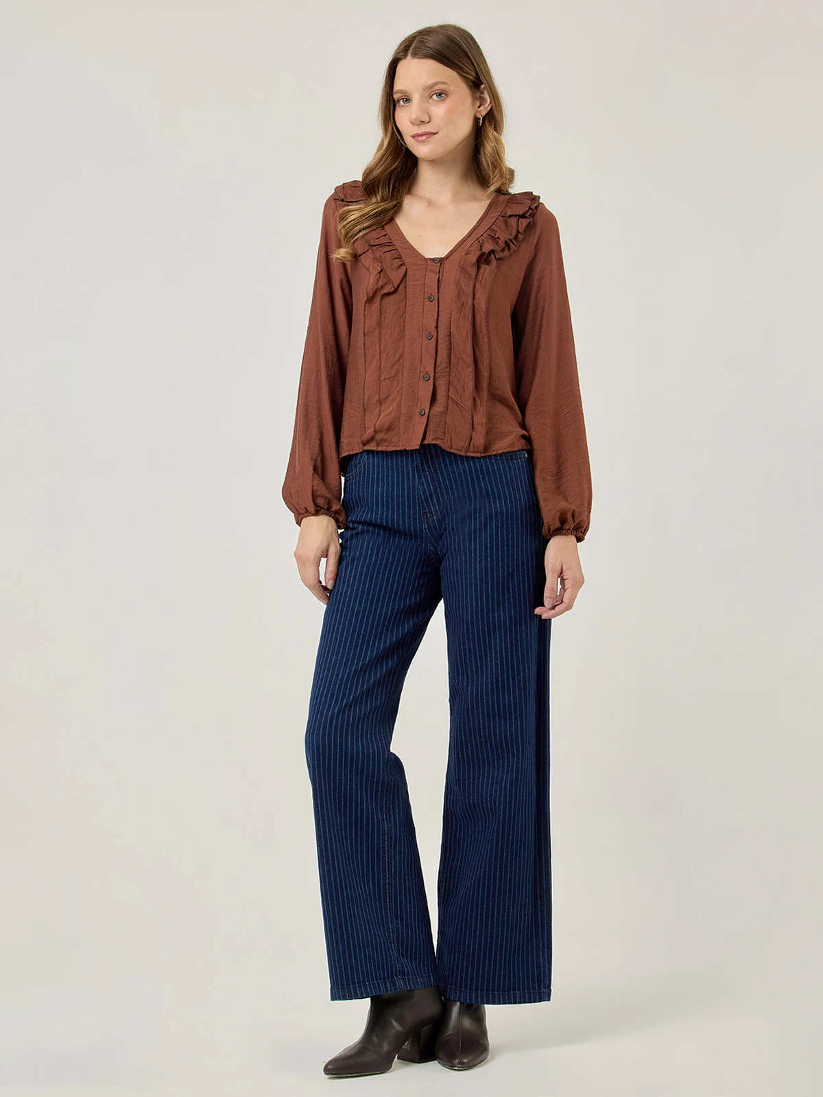 JEANS REGULAR MUJER NAVIGATA STRIPE - 1