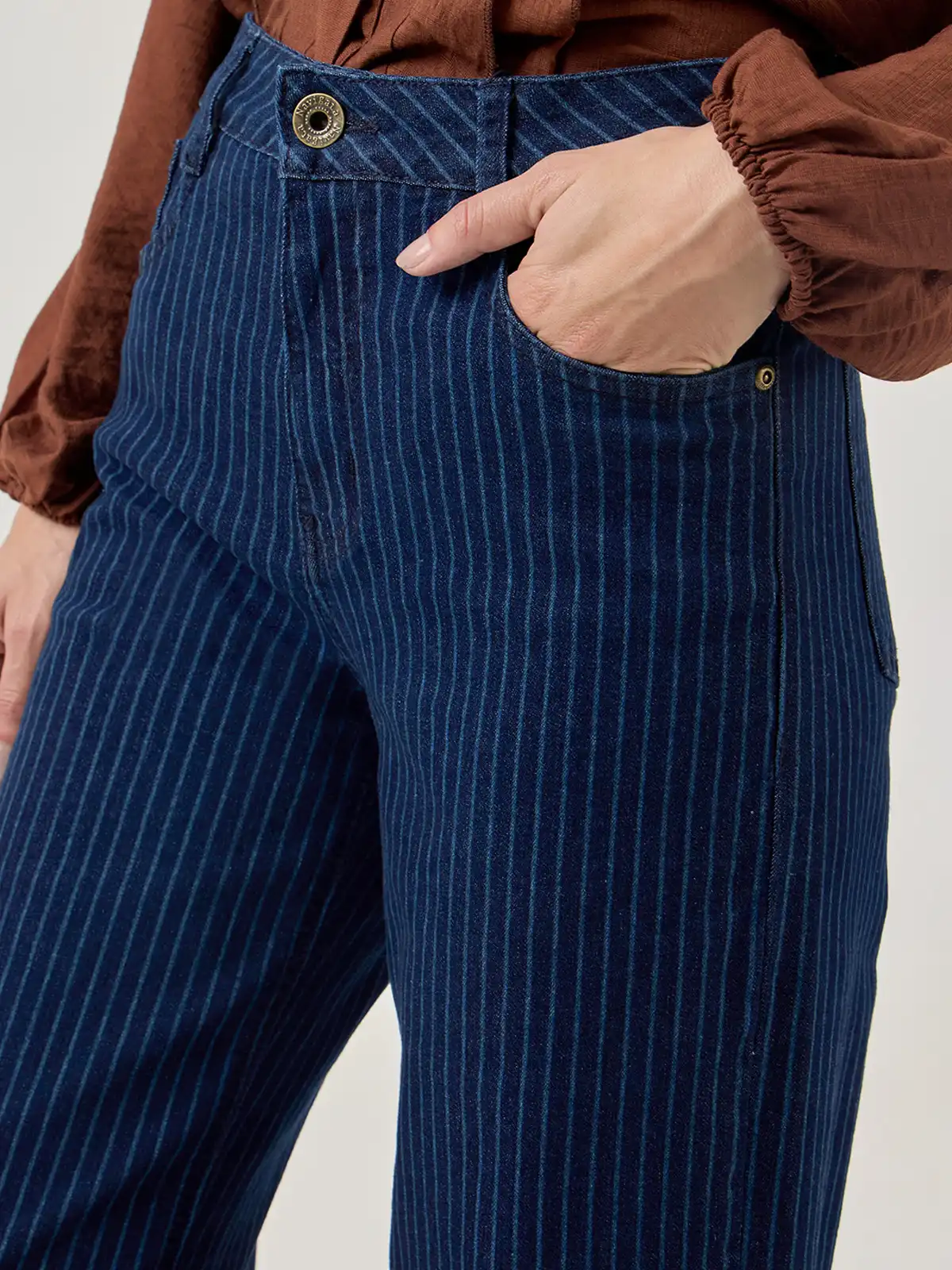 JEANS REGULAR MUJER NAVIGATA STRIPE - 4