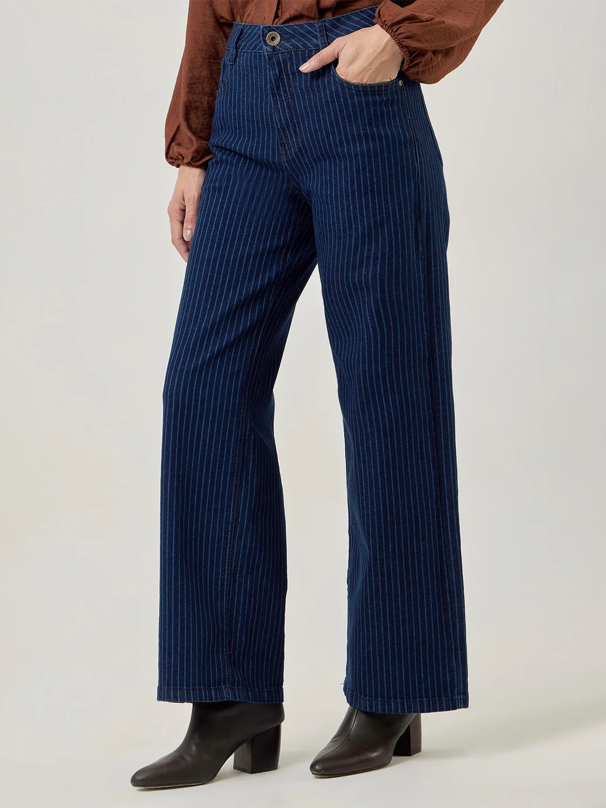JEANS REGULAR MUJER NAVIGATA STRIPE - 5