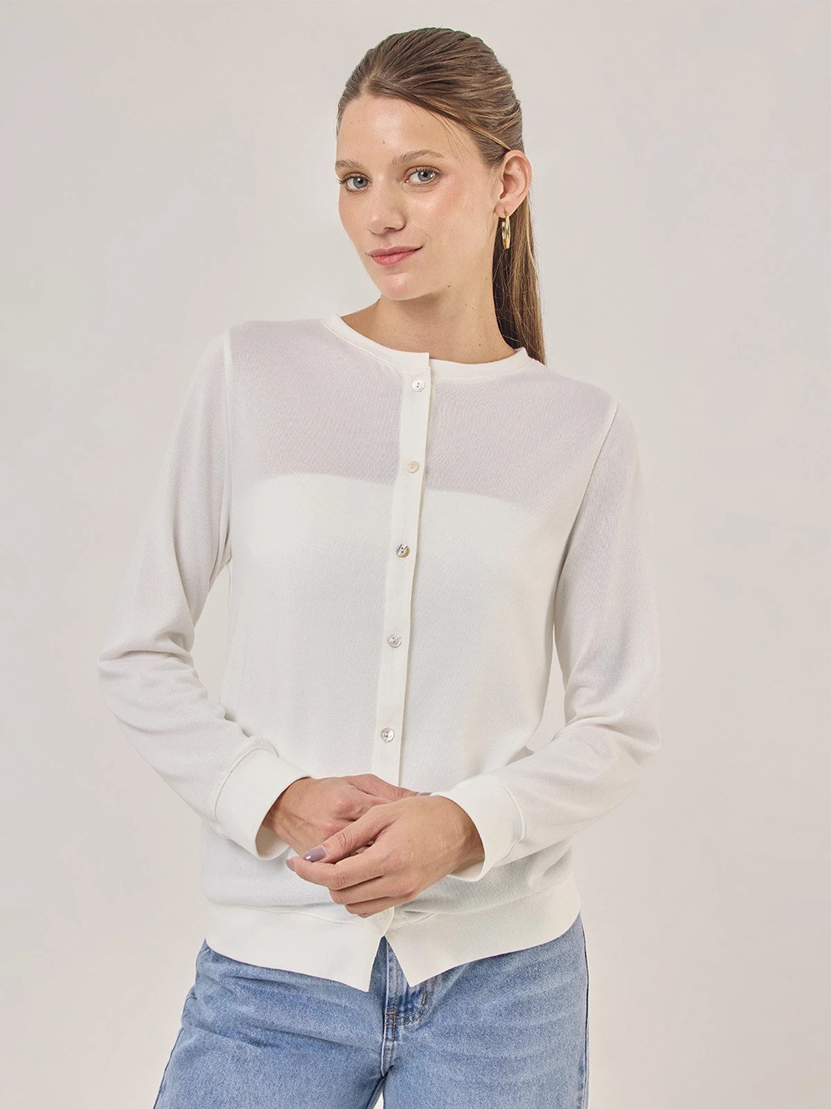 SWEATER MANGA LARGA MUJER AZIZ - 1
