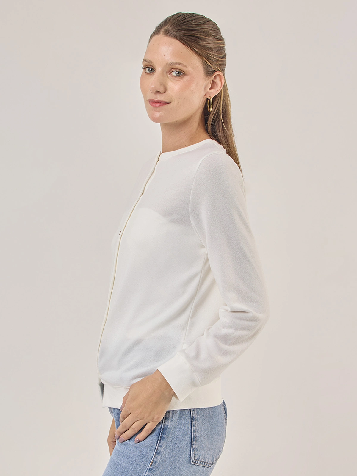 SWEATER MANGA LARGA MUJER AZIZ - 3