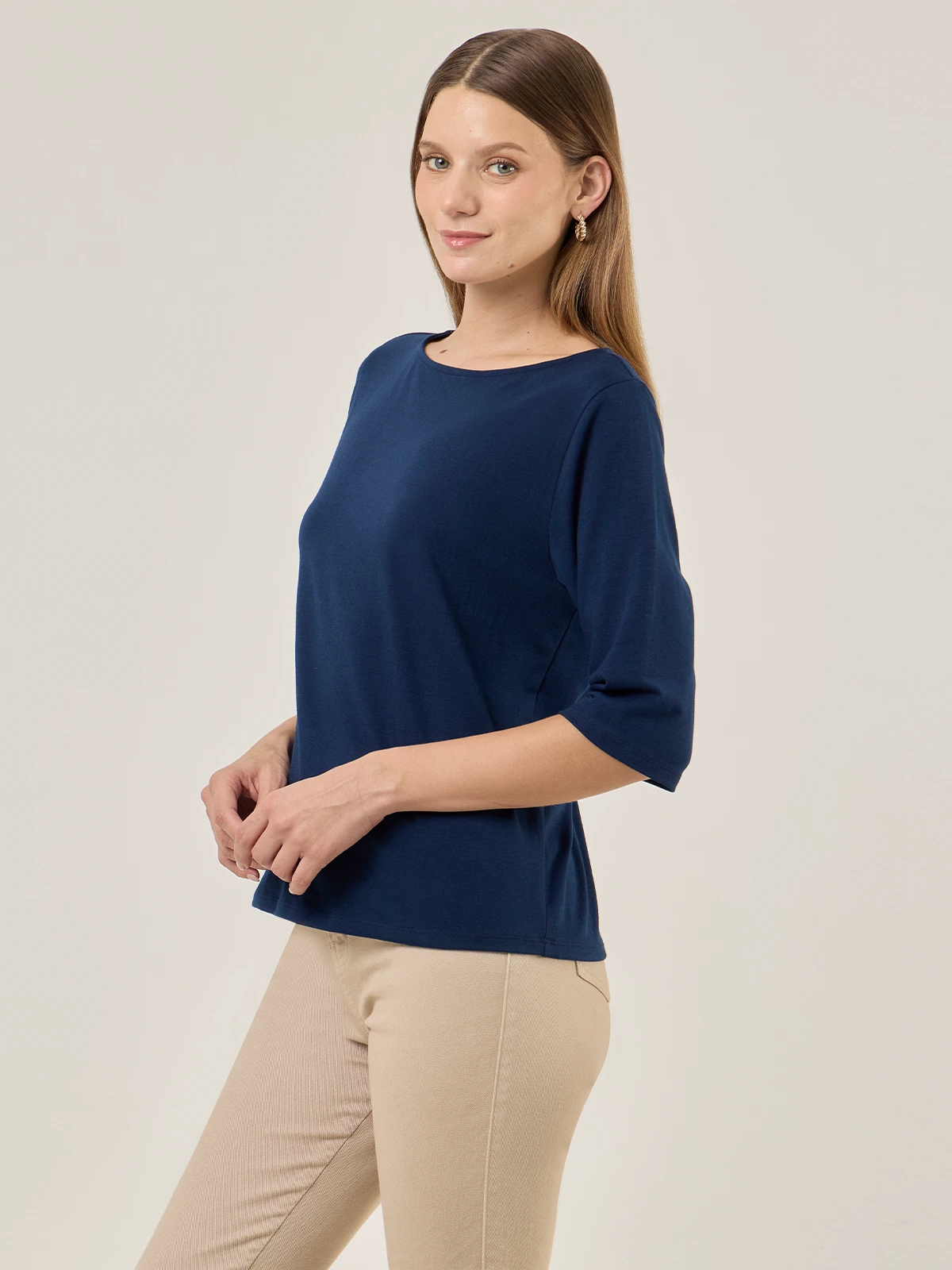 POLO MANGA 3/4 MUJER AZIZ - 3