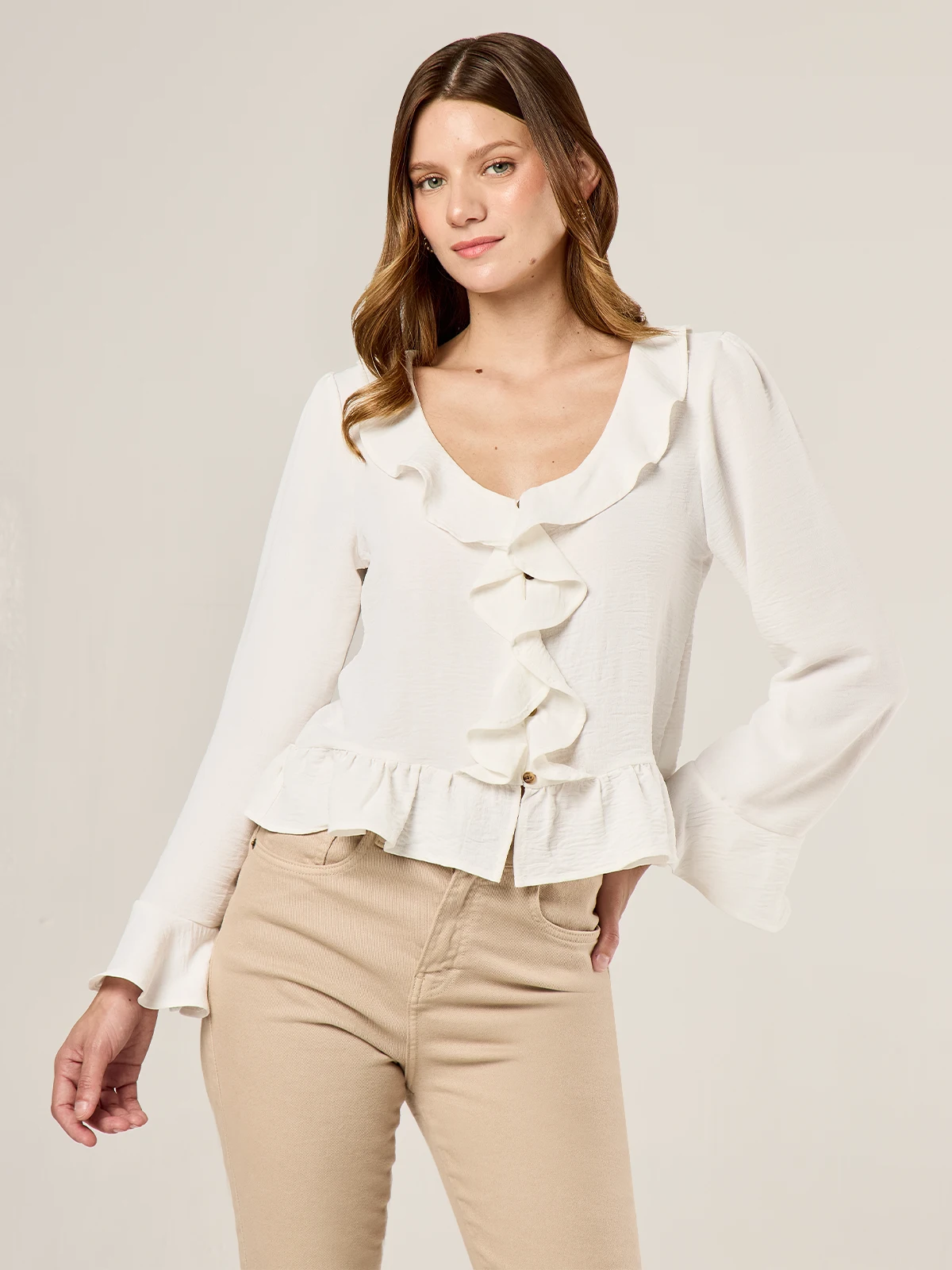 BLUSA MANGA LARGA MUJER NAVIGATA CELINE - 1