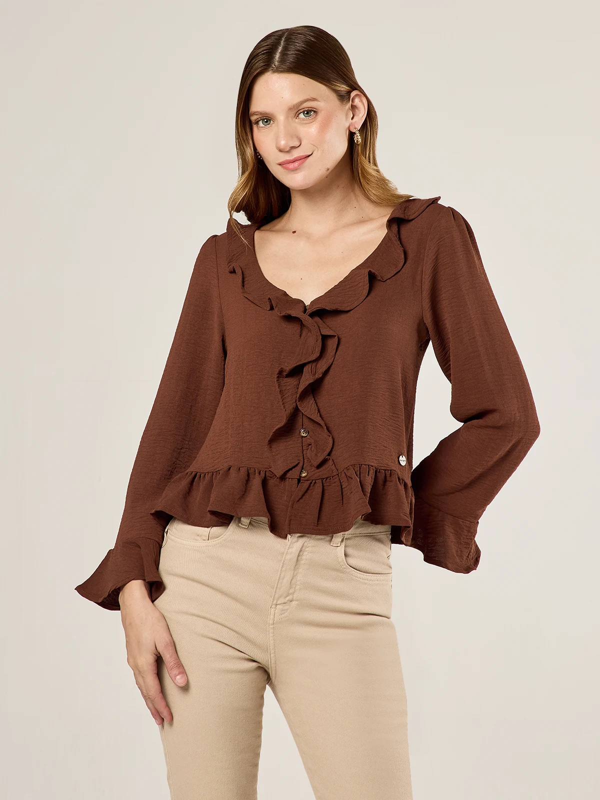 BLUSA MANGA LARGA MUJER NAVIGATA CELINE - 1