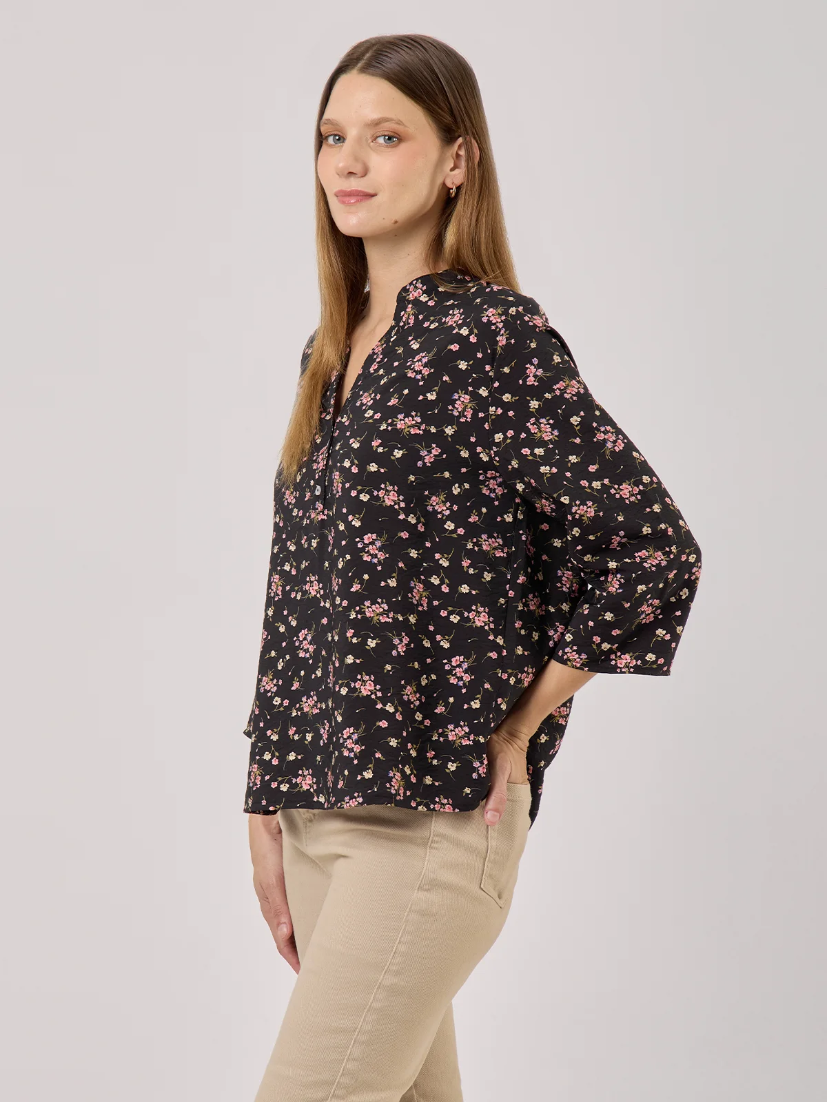 BLUSA MANGA 3/4 MUJER AZIZ - 3