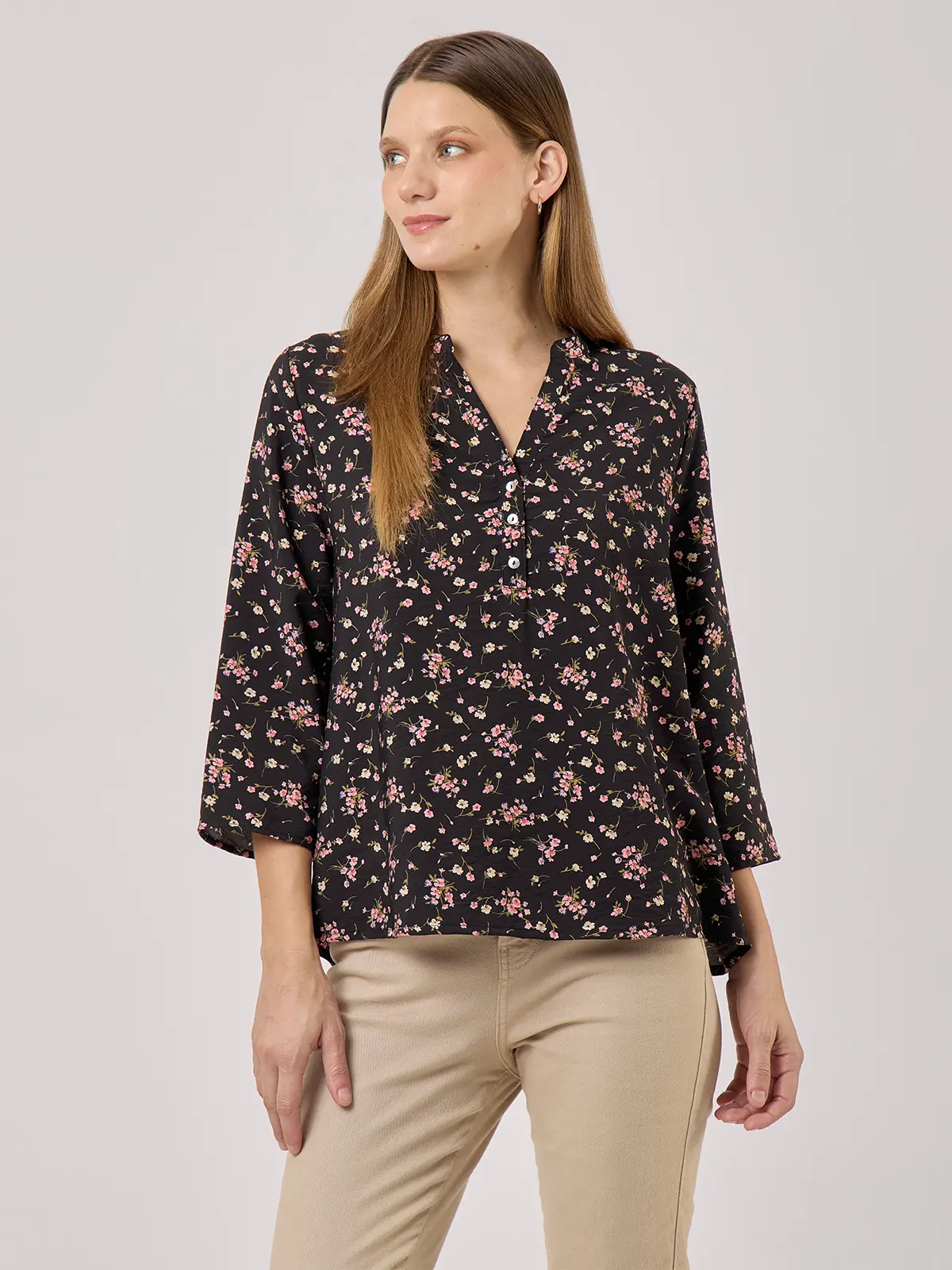 BLUSA MANGA 3/4 MUJER AZIZ - 1