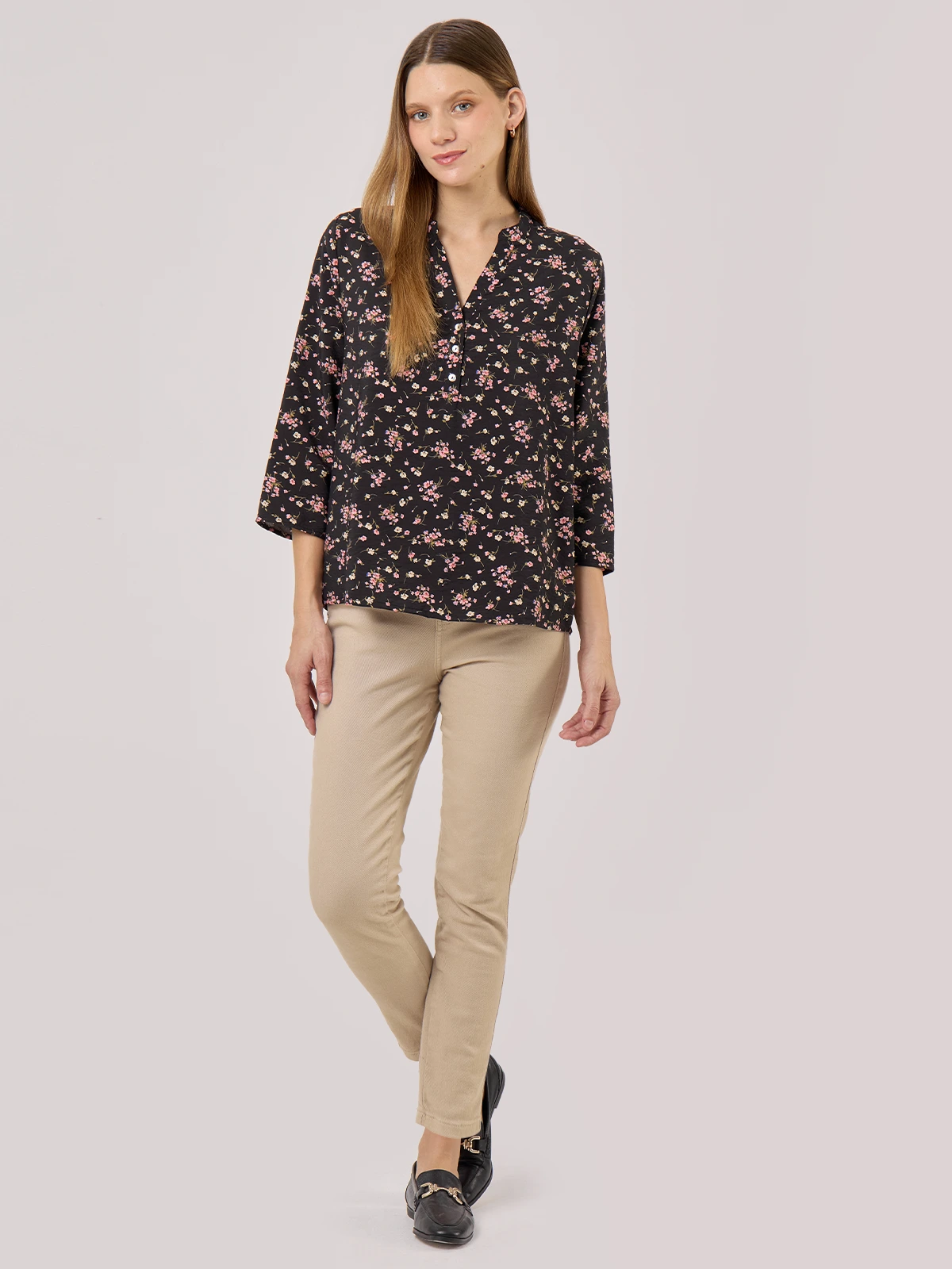 BLUSA MANGA 3/4 MUJER AZIZ - 5