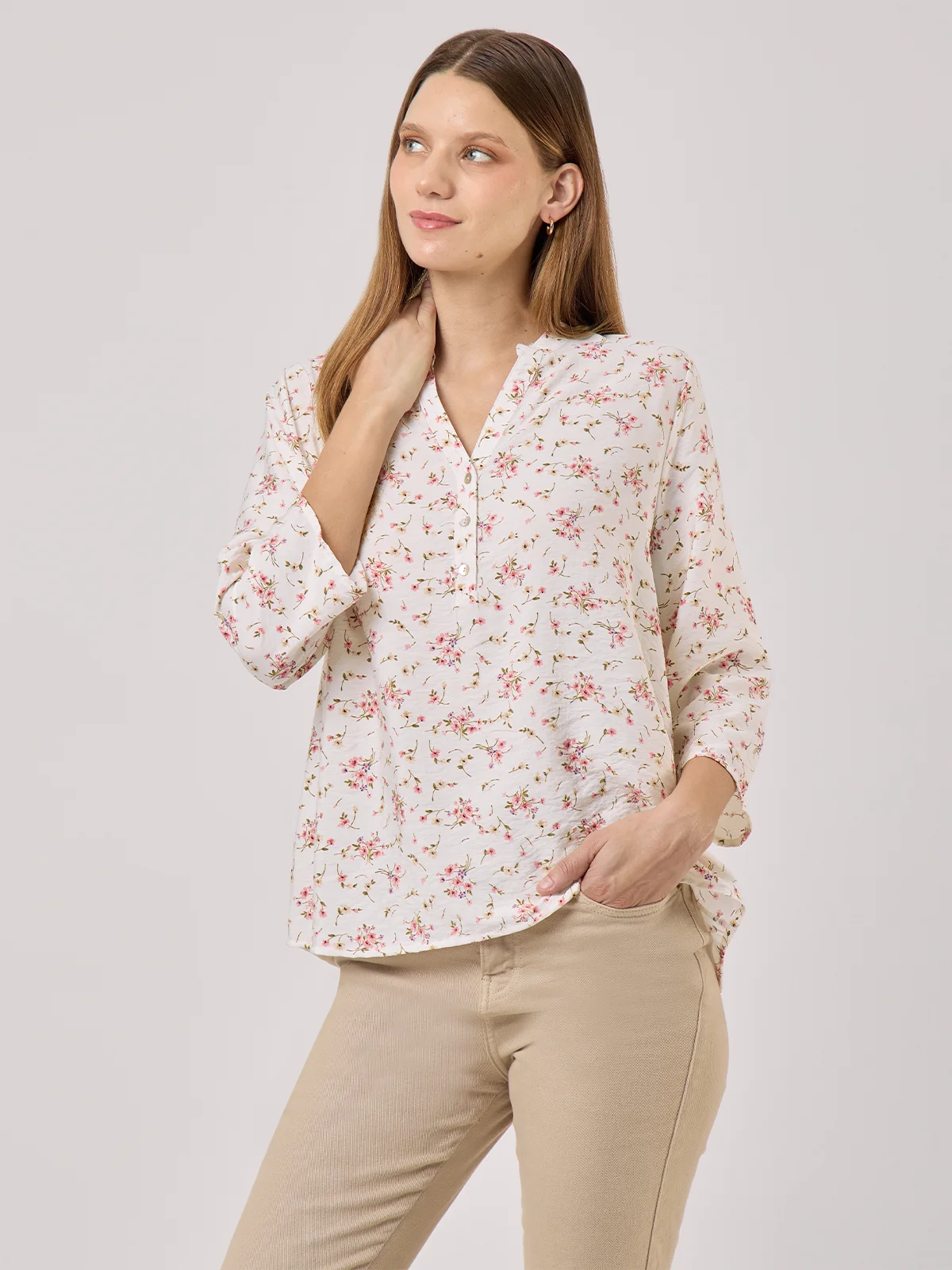 BLUSA MANGA 3/4 MUJER AZIZ - 1