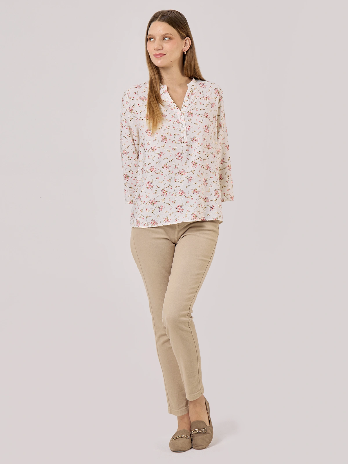 BLUSA MANGA 3/4 MUJER AZIZ - 5
