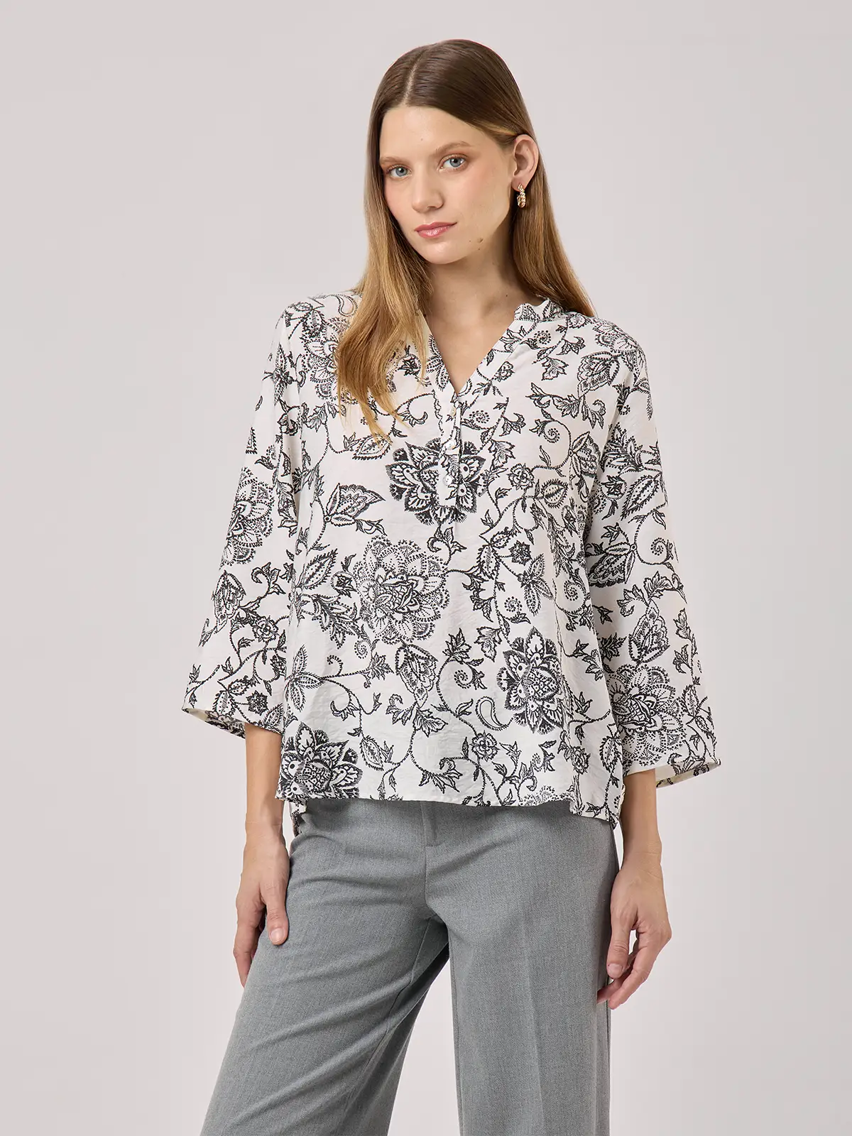 BLUSA MANGA 3/4 MUJER AZIZ - 1