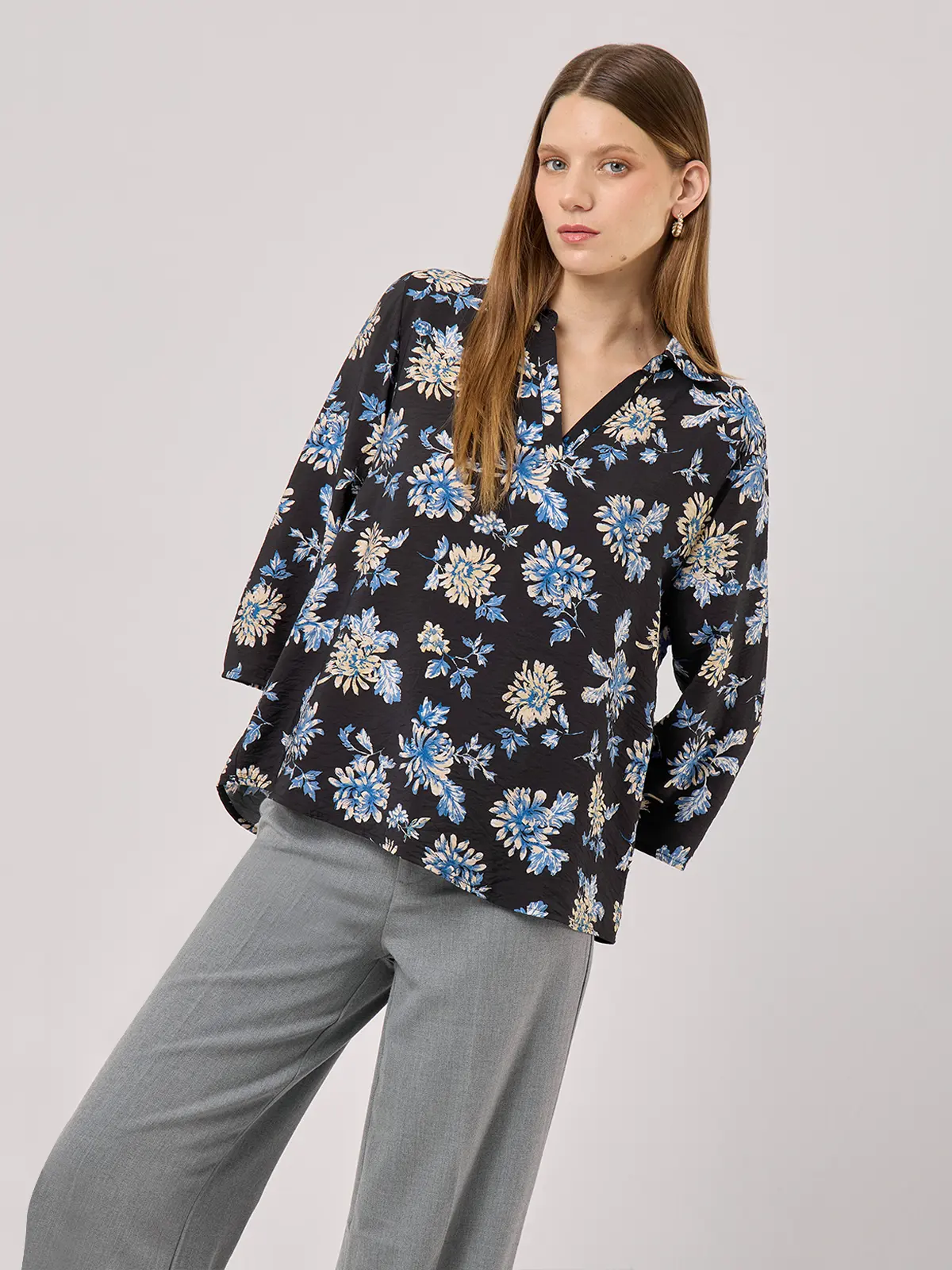 BLUSA MANGA 3/4 MUJER AZIZ - 3