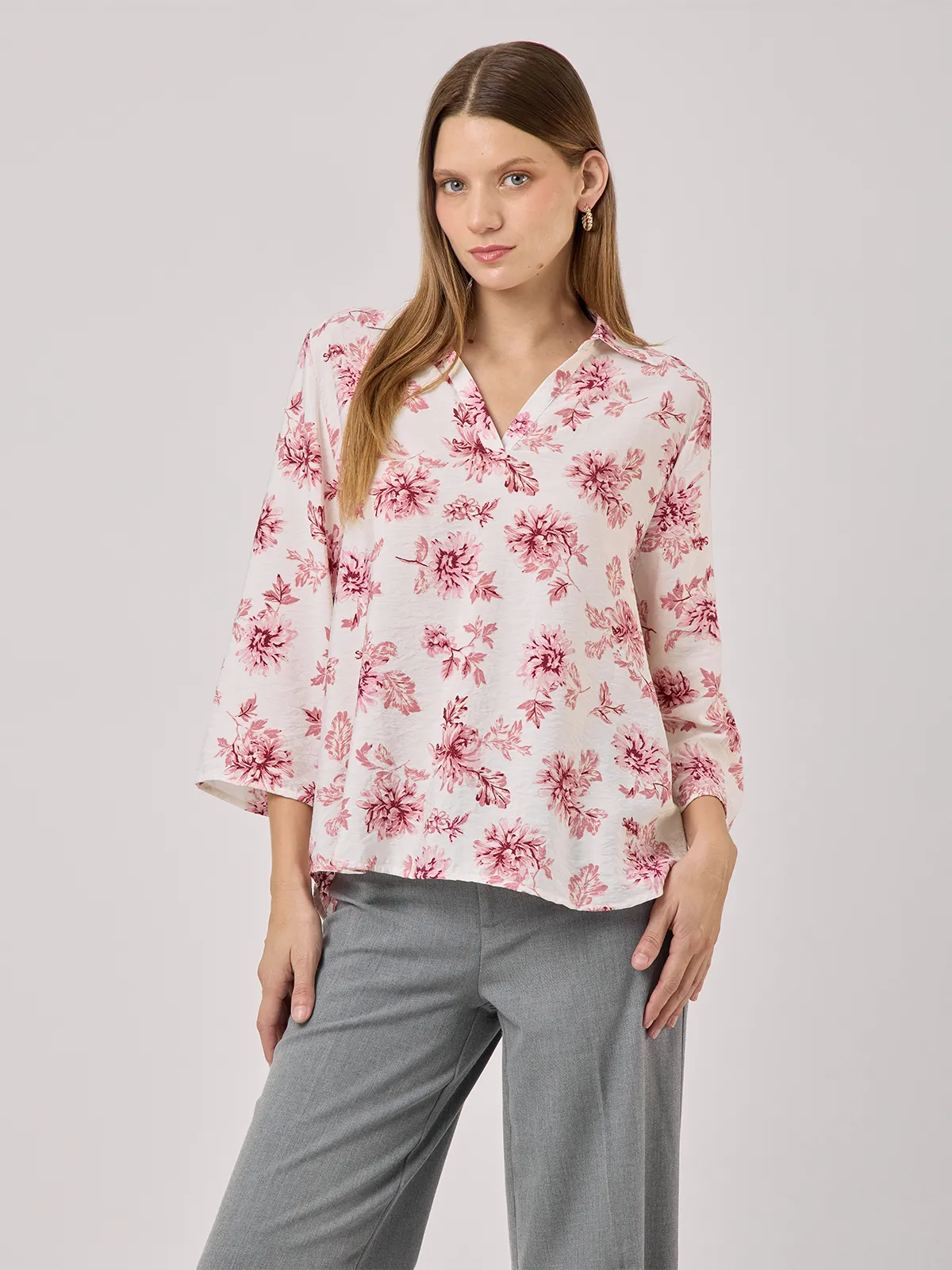 BLUSA MANGA 3/4 MUJER AZIZ - 1