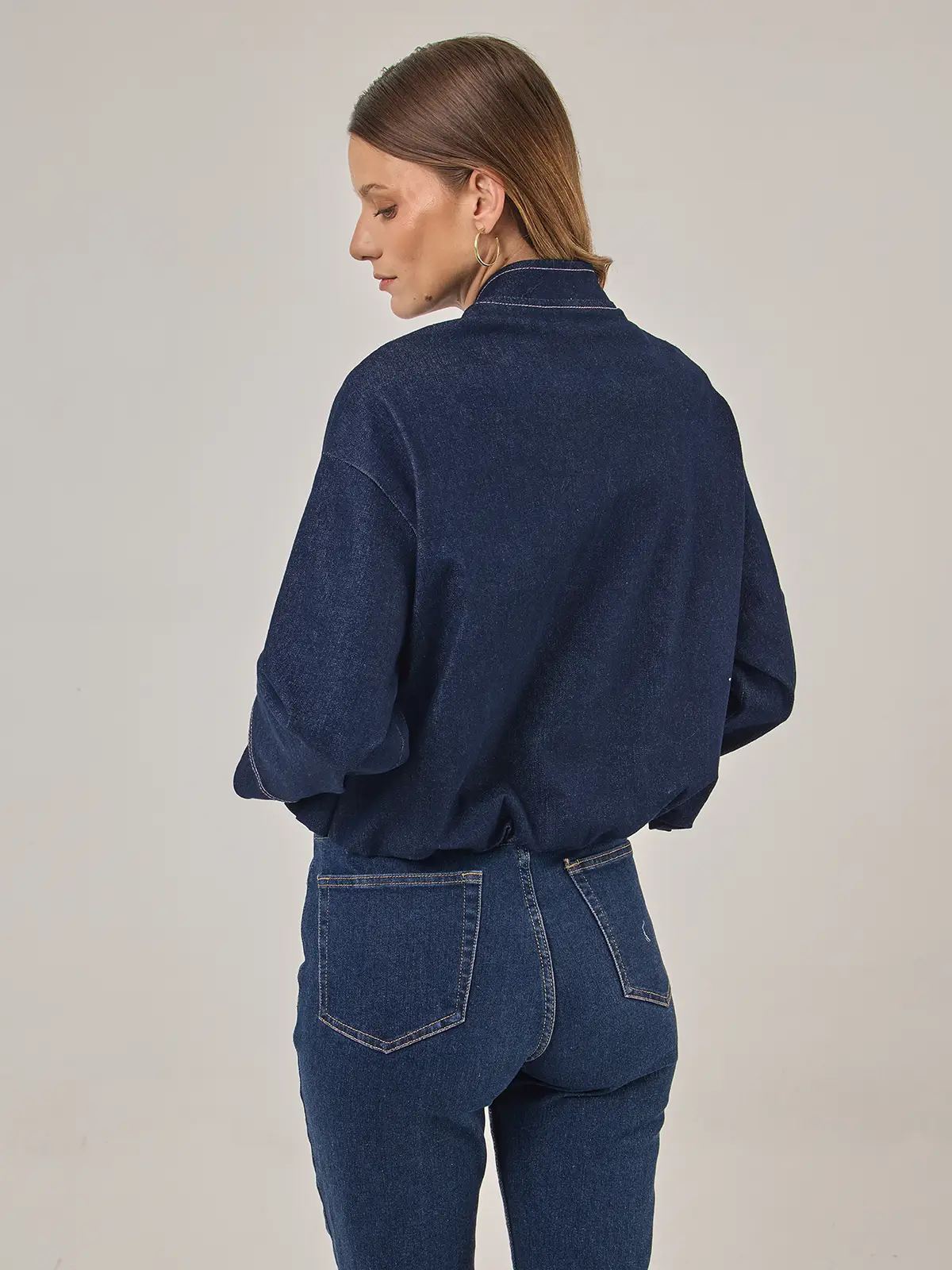 CASACA ALGODÓN MUJER NAVIGATA CORTA DENIM - 2