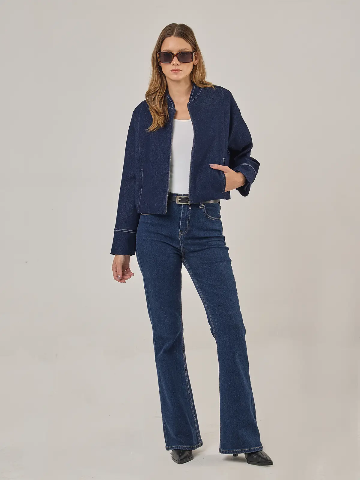 CASACA ALGODÓN MUJER NAVIGATA CORTA DENIM - 5