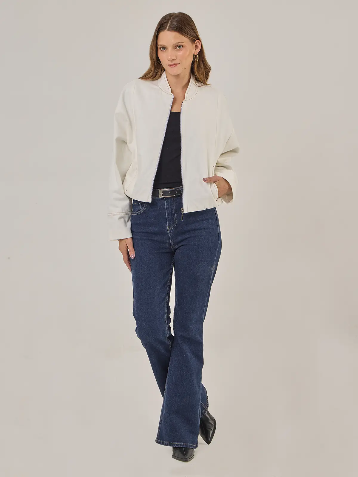 CASACA ALGODÓN MUJER NAVIGATA CORTA DENIM - 5