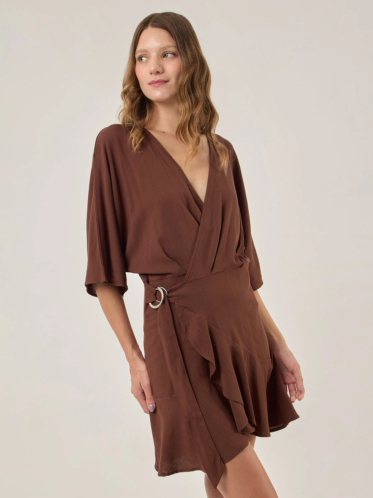 VESTIDO CORTO MUJER NAVIGATA CRUCE - 4