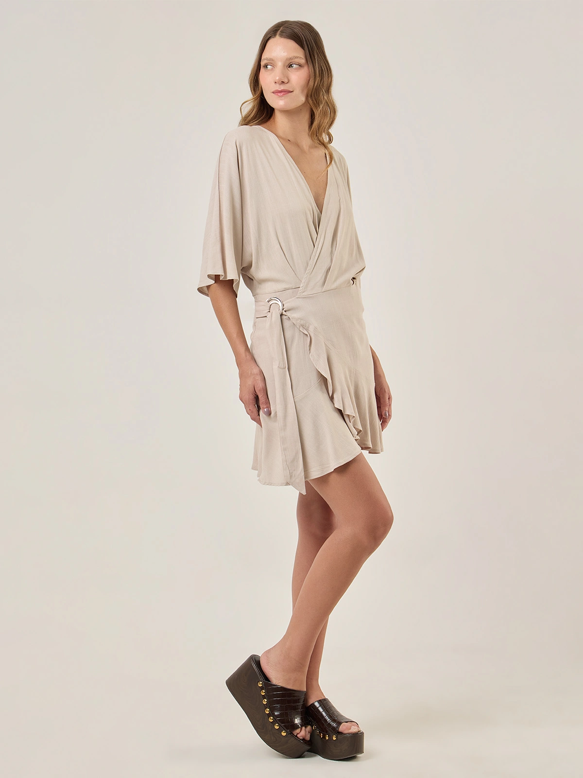 VESTIDO CORTO MUJER NAVIGATA CRUCE - 5