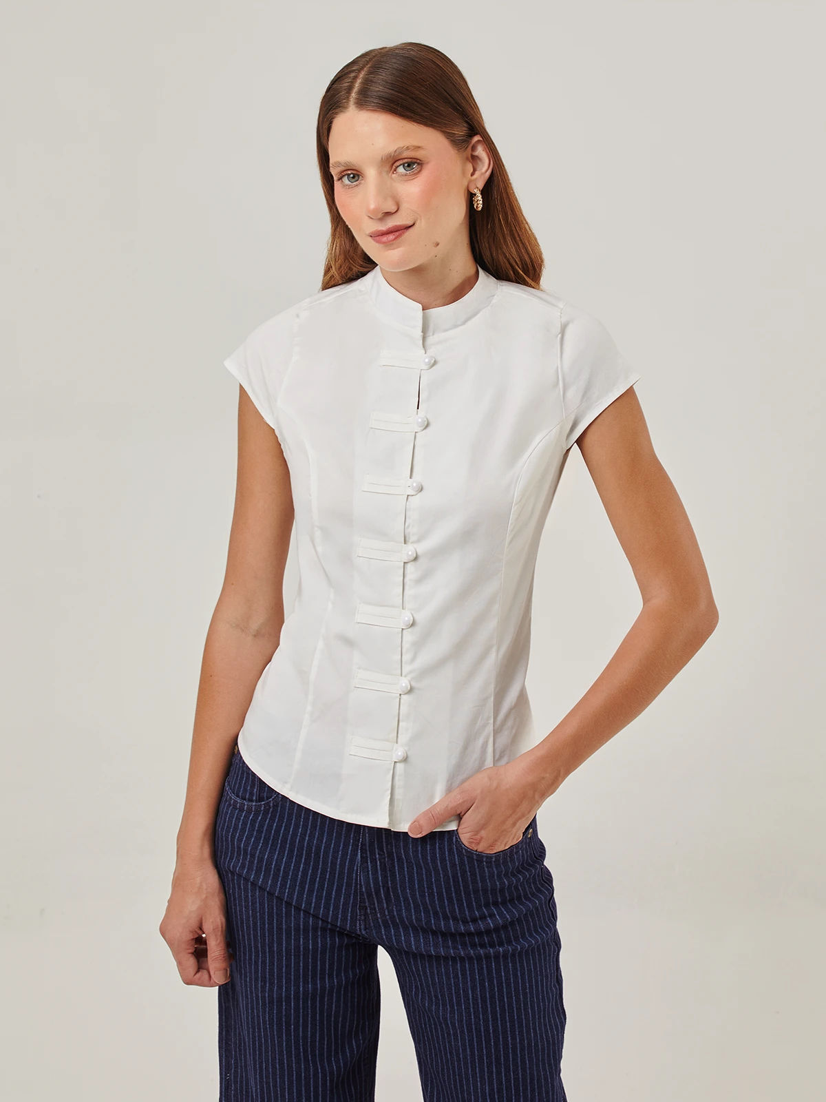 BLUSA MANGA CORTA MUJER NAVIGATA - 1