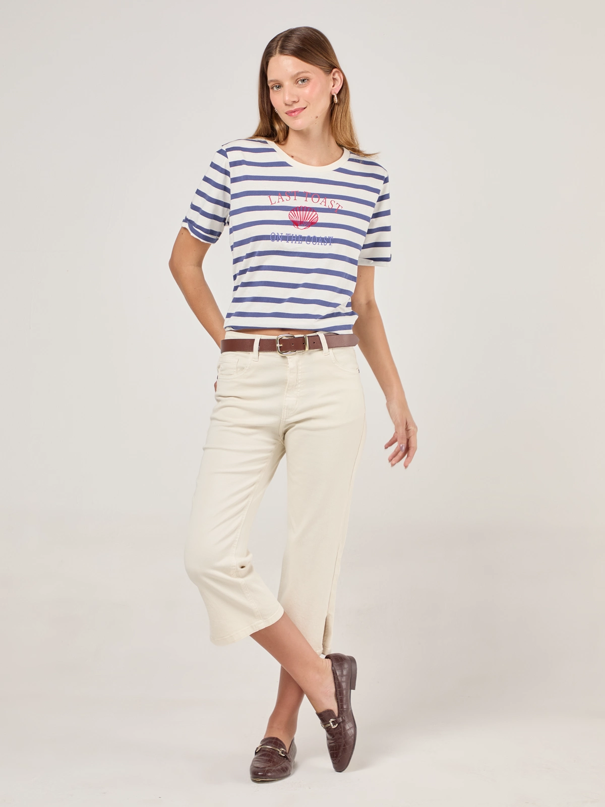 PANTALÓN ALGODÓN CAPRI MUJER NAVIGATA - 1