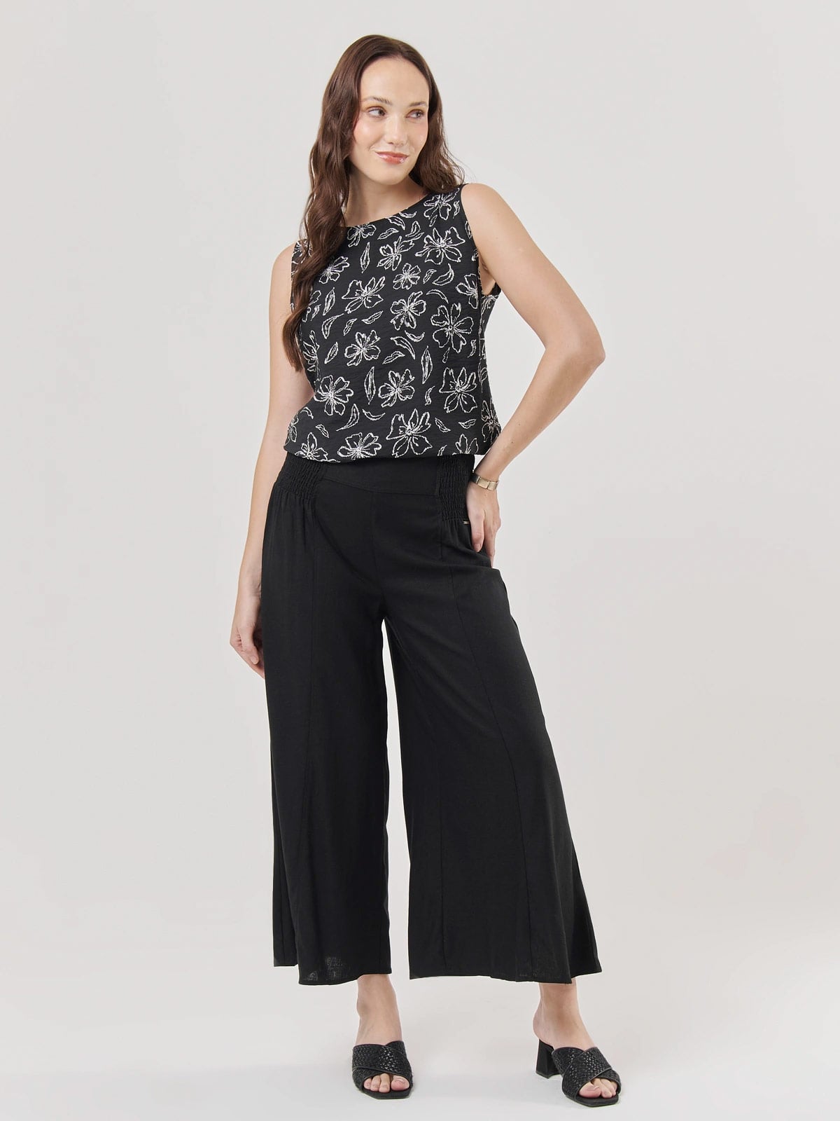 BLUSA SIN MANGAS MUJER AZIZ FLORES - 5