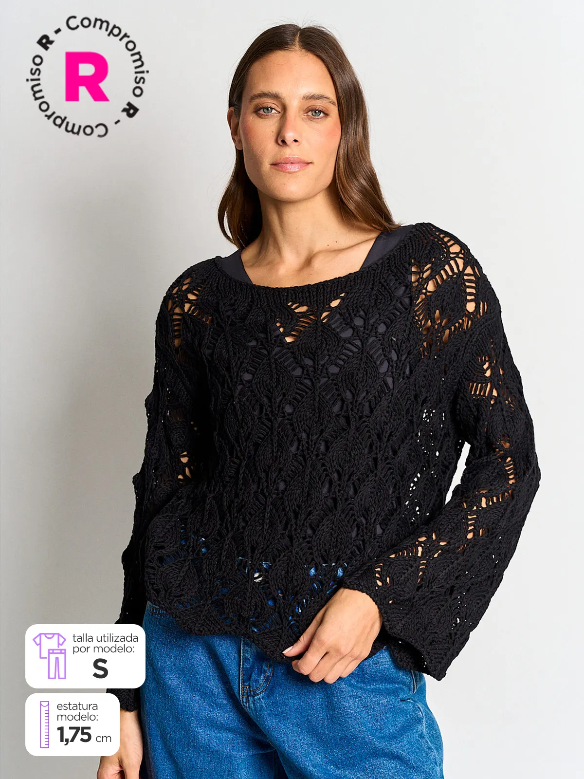 SWEATER MUJER MARQUIS CALADO - 1