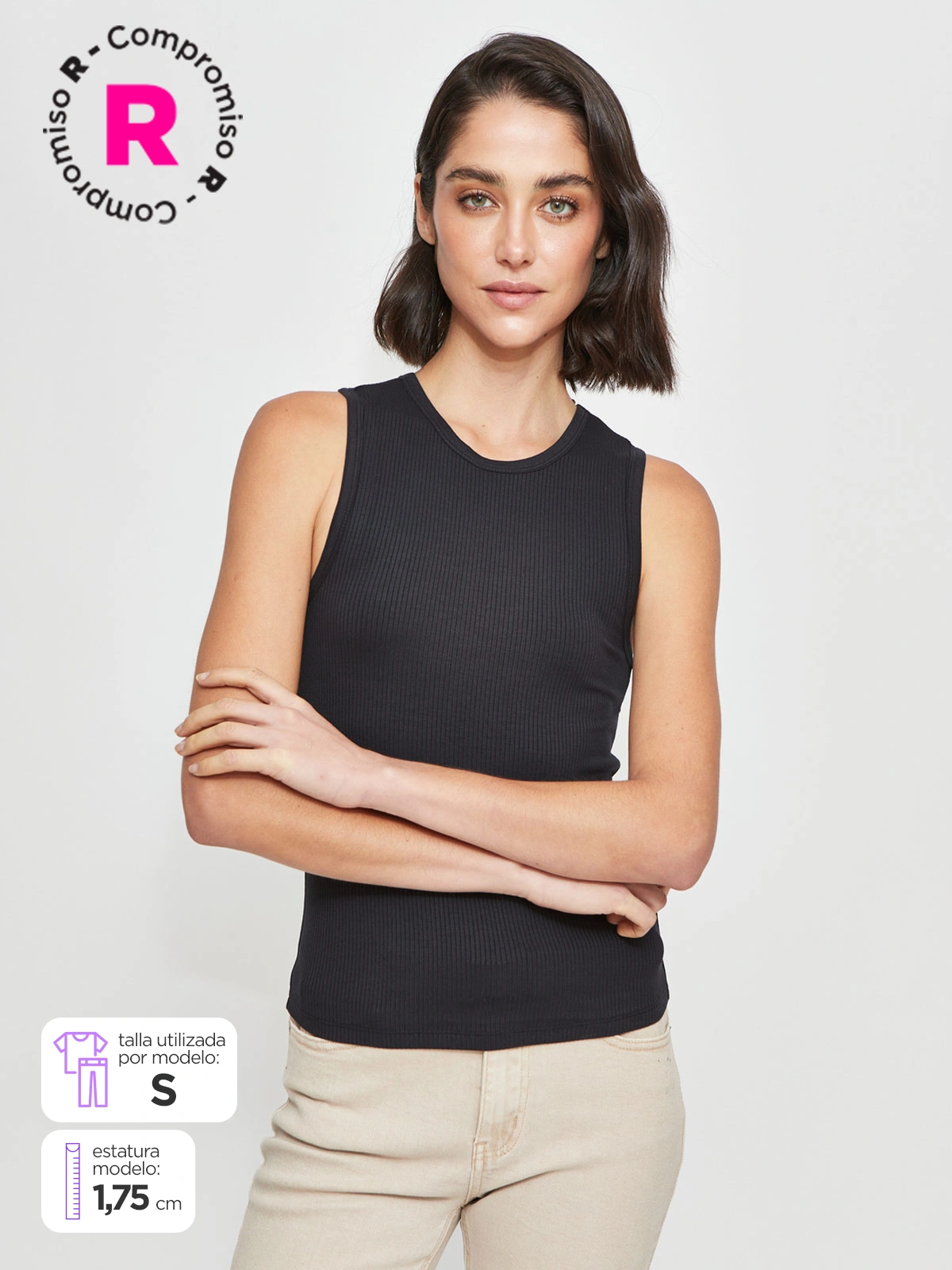 POLO SIN MANGAS MUJER MARQUIS RIB - 1