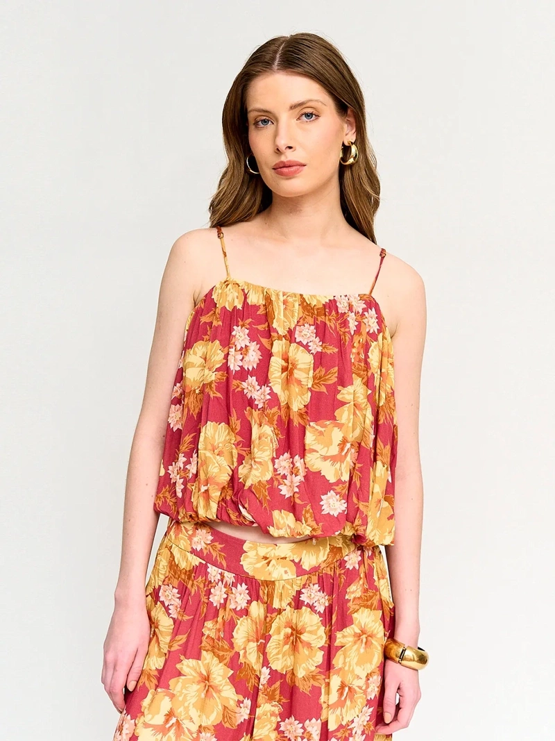 BLUSA SIN MANGAS MUJER MARQUIS TERRACOTA - 1