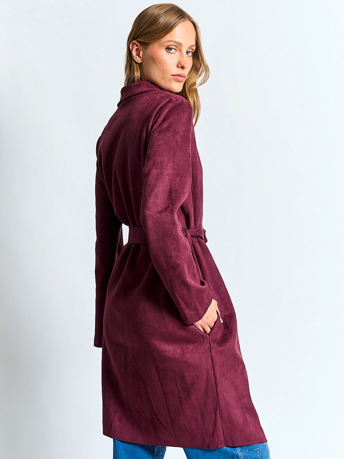 ABRIGO MUJER MARQUIS LARGO SUEDE - 2