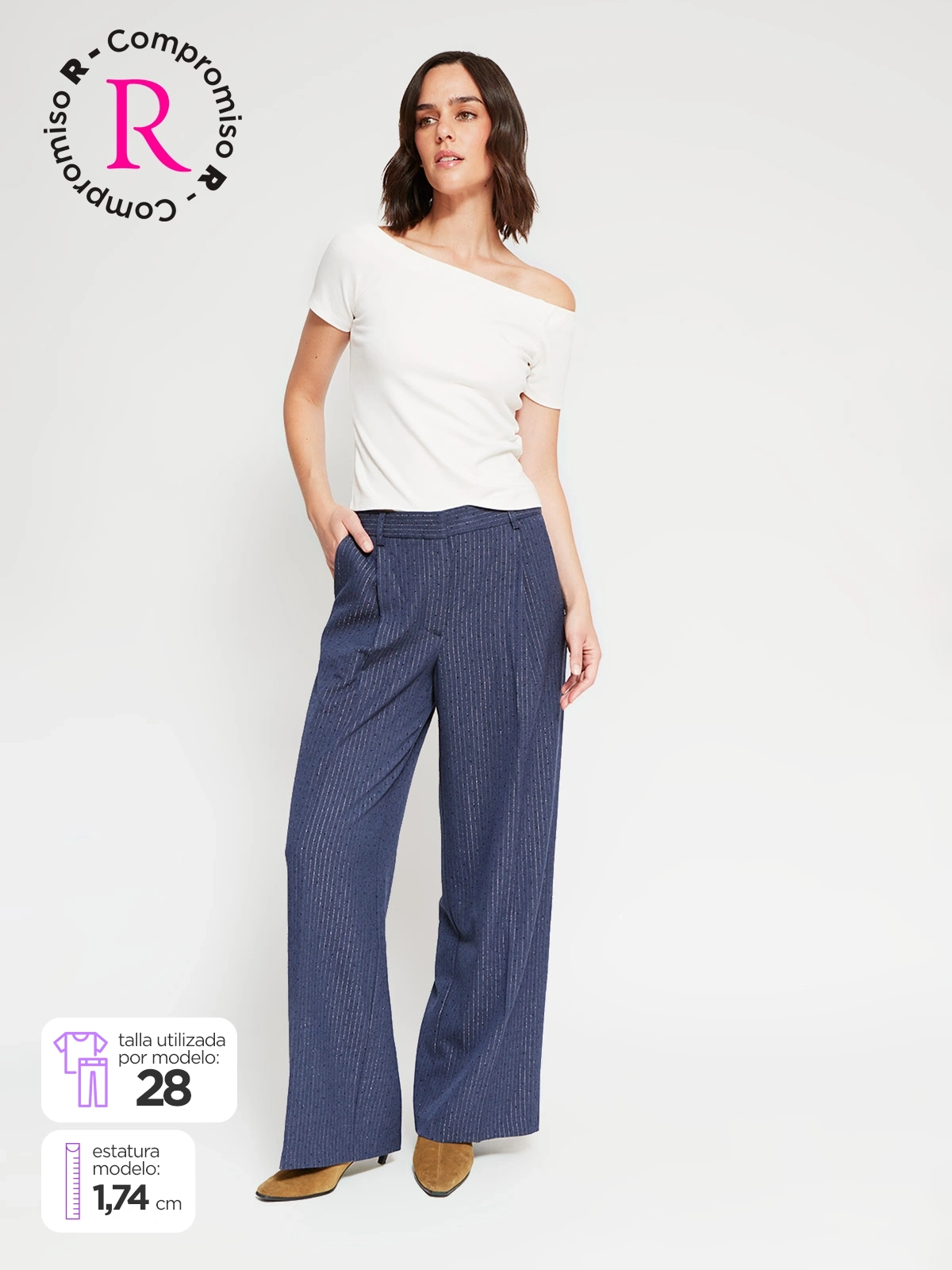 PANTALÓN REGULAR MUJER MARQUIS ESPIGA - 1