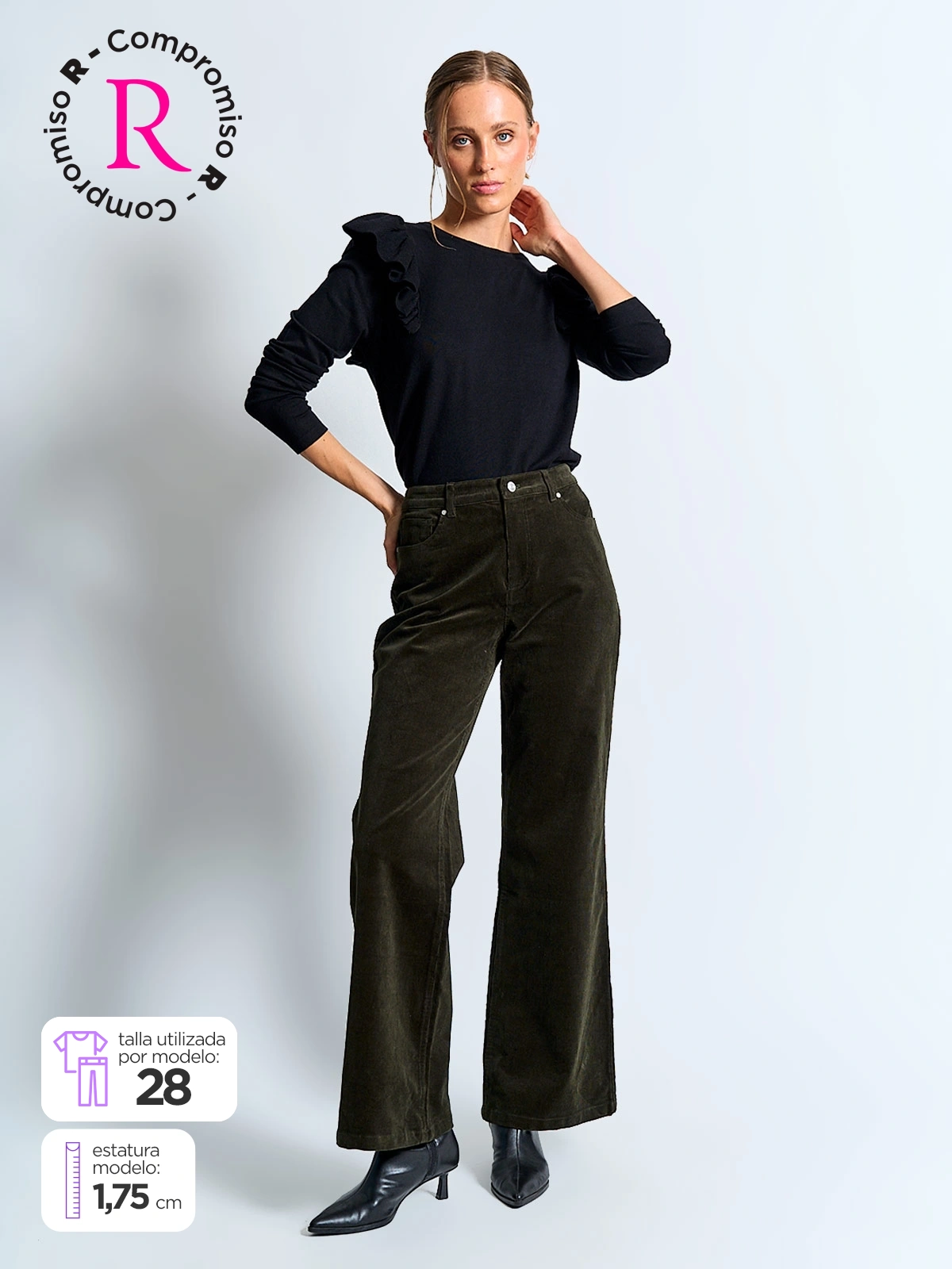 PANTALÓN REGULAR MUJER MARQUIS WIDE - 1