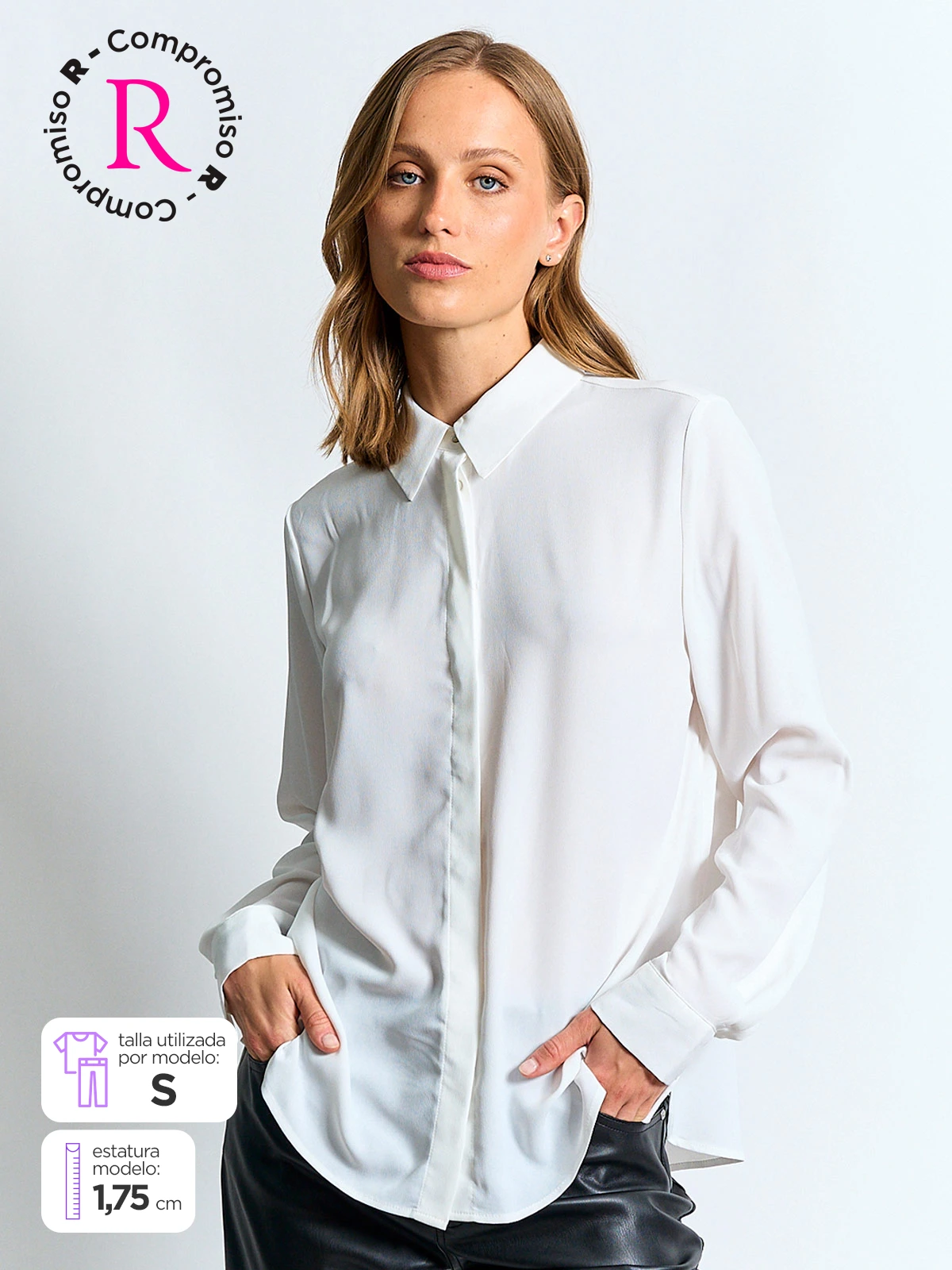 BLUSA MANGA LARGA MUJER MARQUIS CROMA - 1