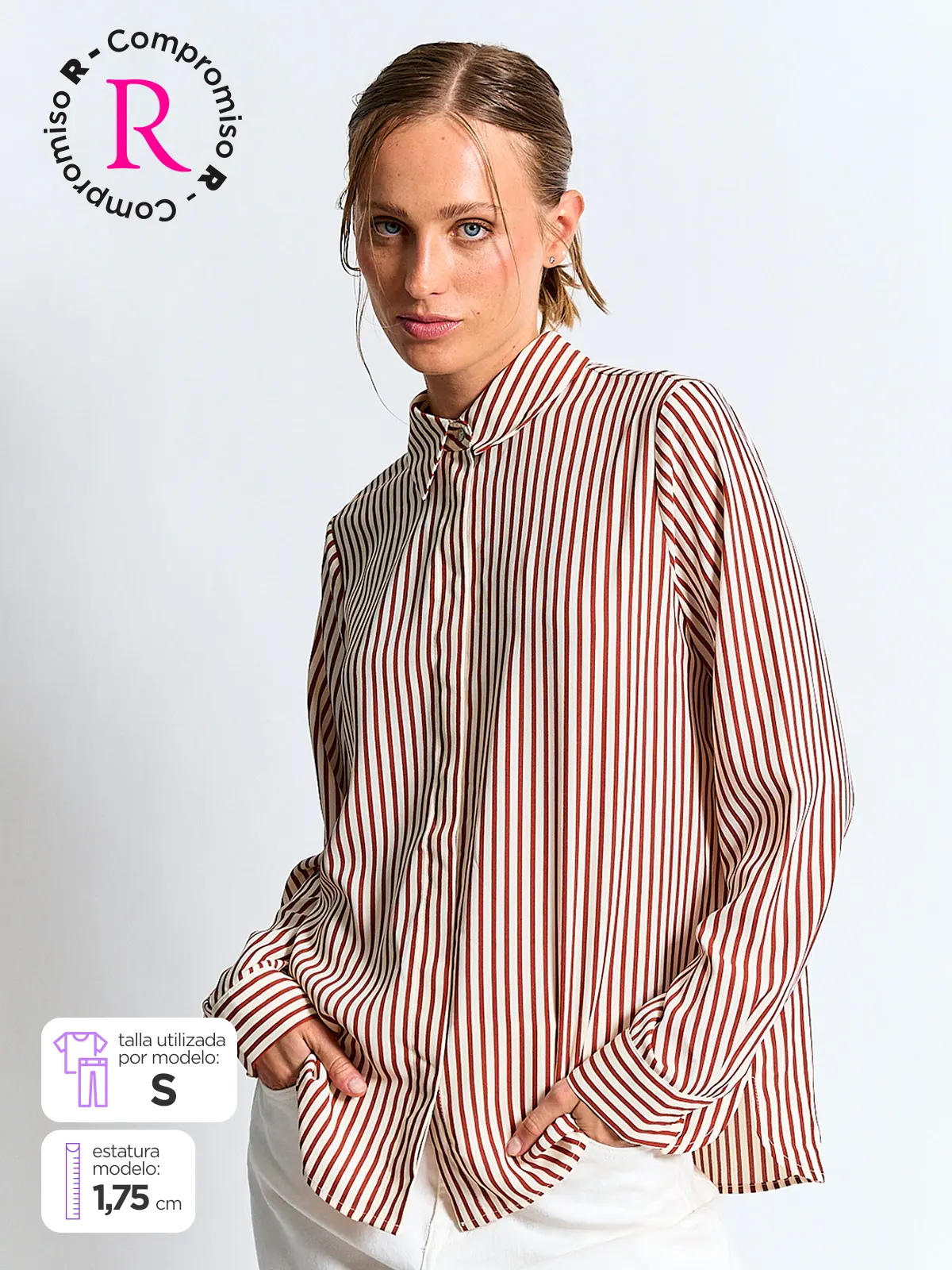 BLUSA MANGA LARGA MUJER MARQUIS CROMA - 1