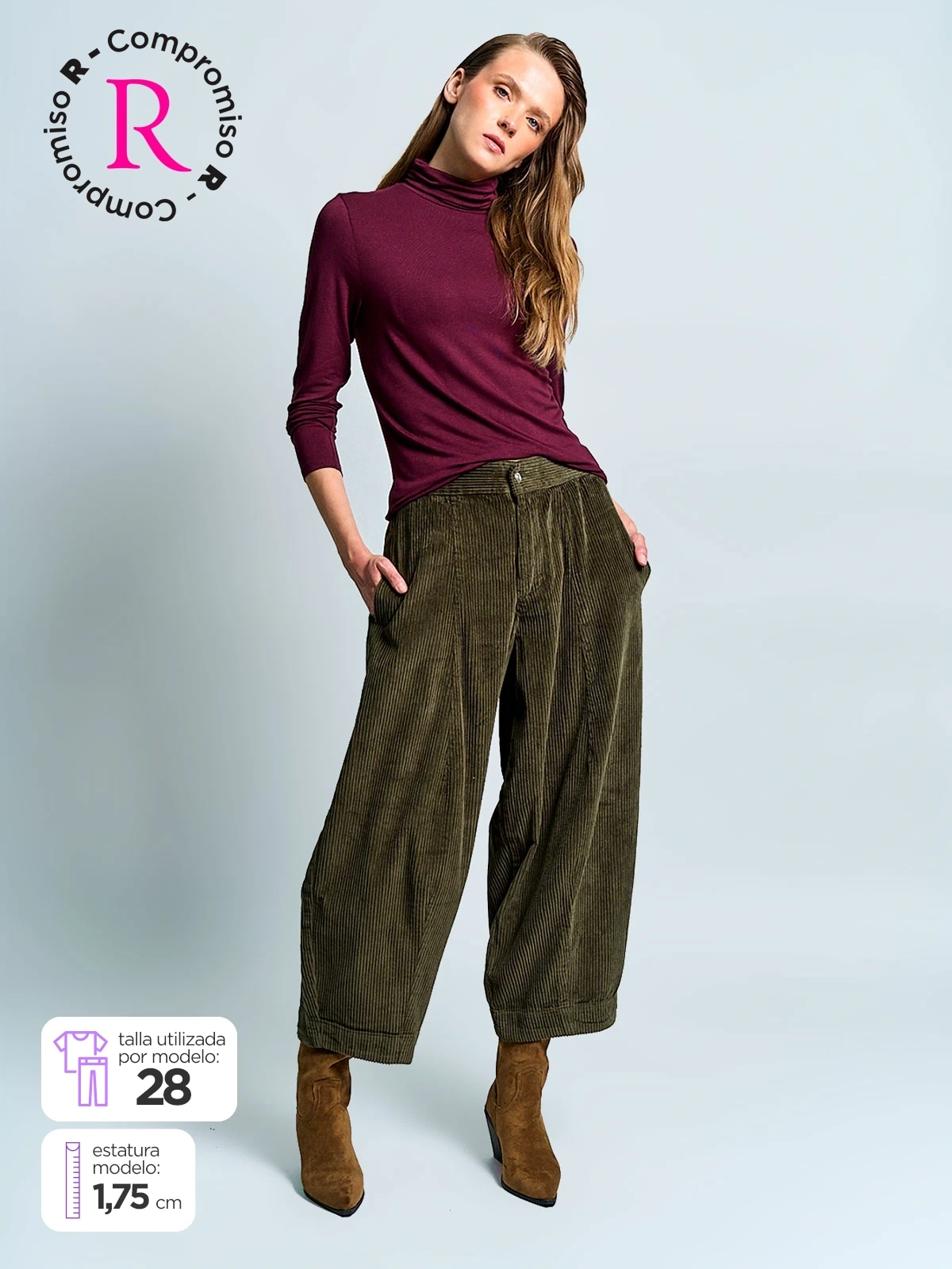 PANTALÓN REGULAR MUJER MARQUIS HUBERT - 1