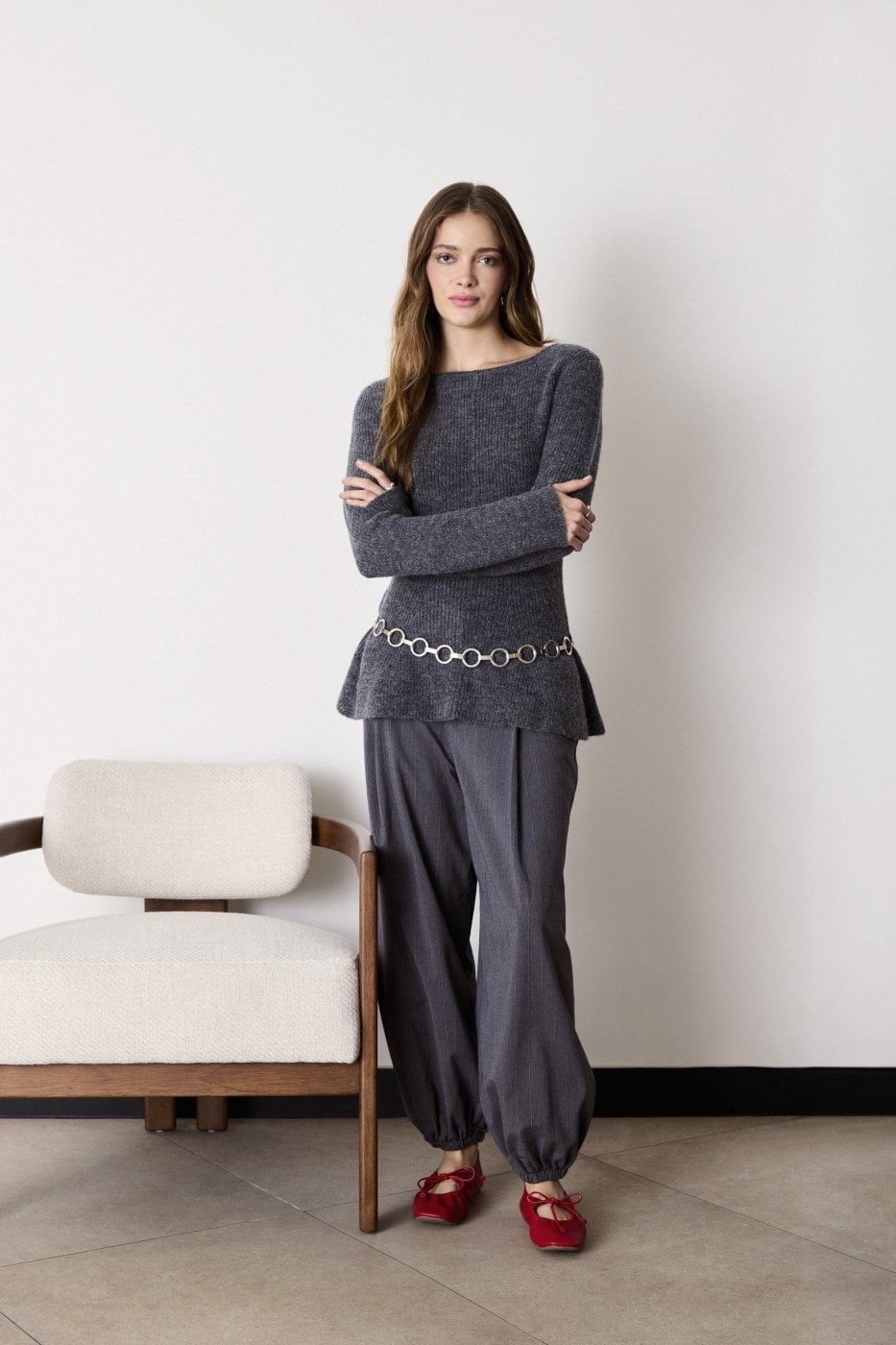 PANTALÓN REGULAR MUJER MARQUIS GRAYA - 1
