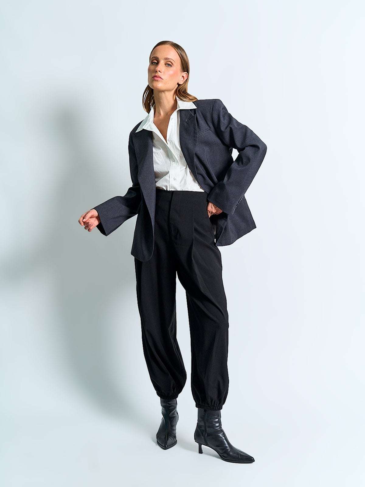BLAZER MUJER MARQUIS LARGO GRAY - 4