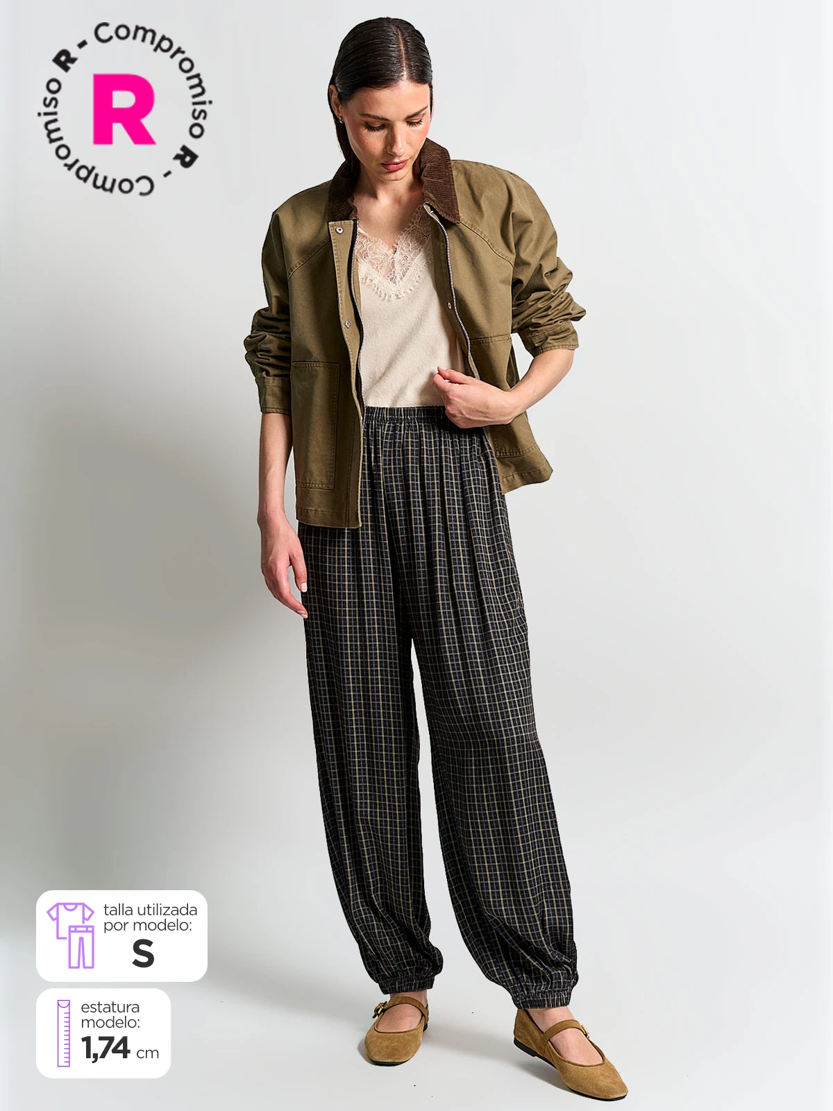 PANTALÓN MUJER MARQUIS CUADROS - 1