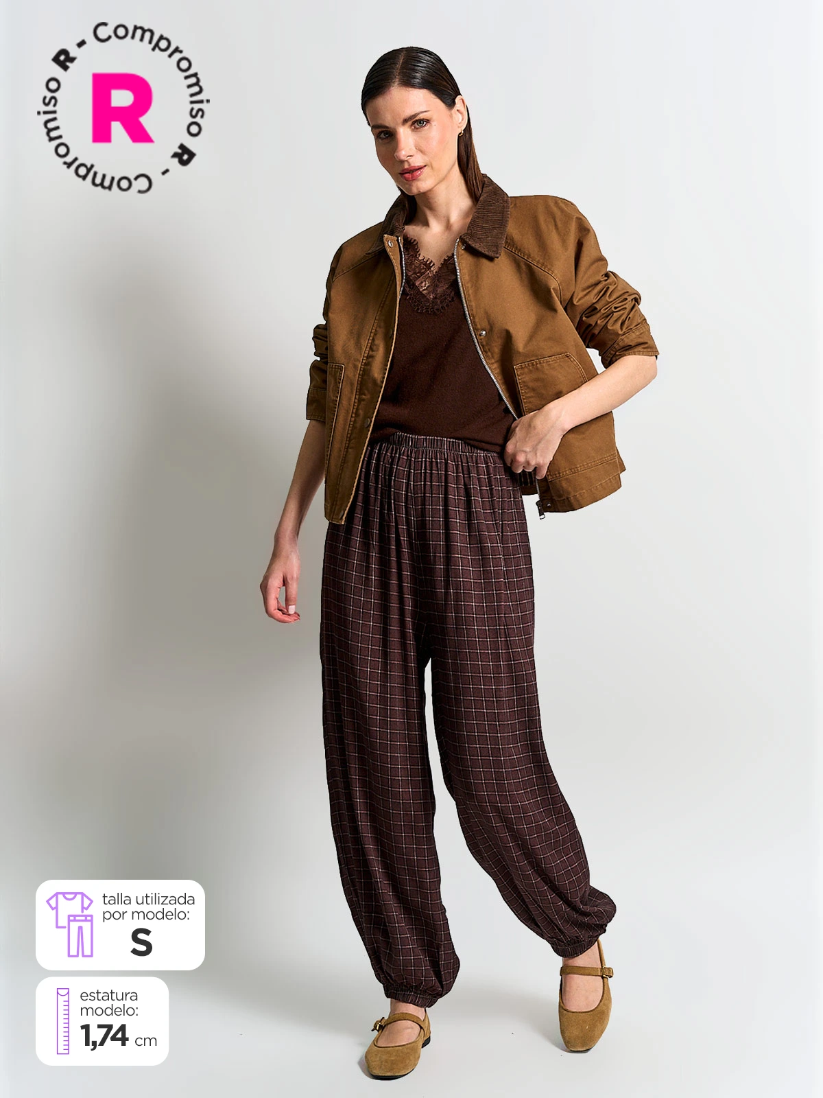 PANTALÓN MUJER MARQUIS CUADROS - 1