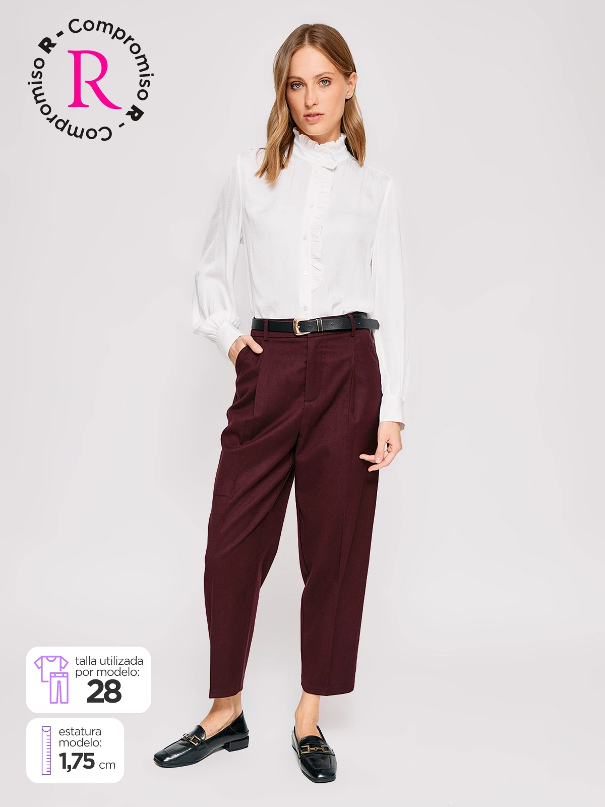 PANTALÓN CON CORREA MUJER  MARQUIS RINTO - 1