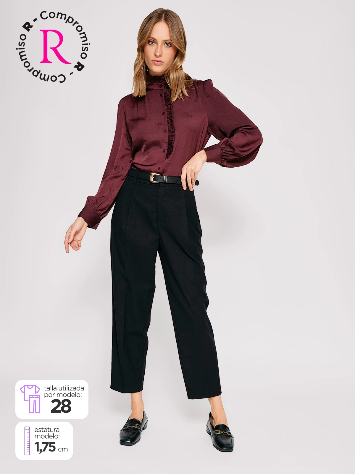 PANTALÓN CON CORREA MUJER MARQUIS RINTO - 1