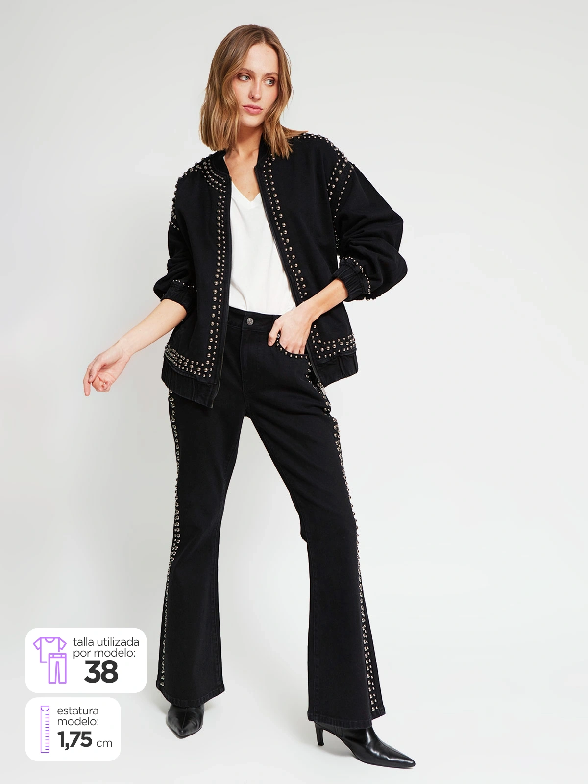 JEANS ALGODÓN REGULAR MUJER MARQUIS X MARIA CHER - 1