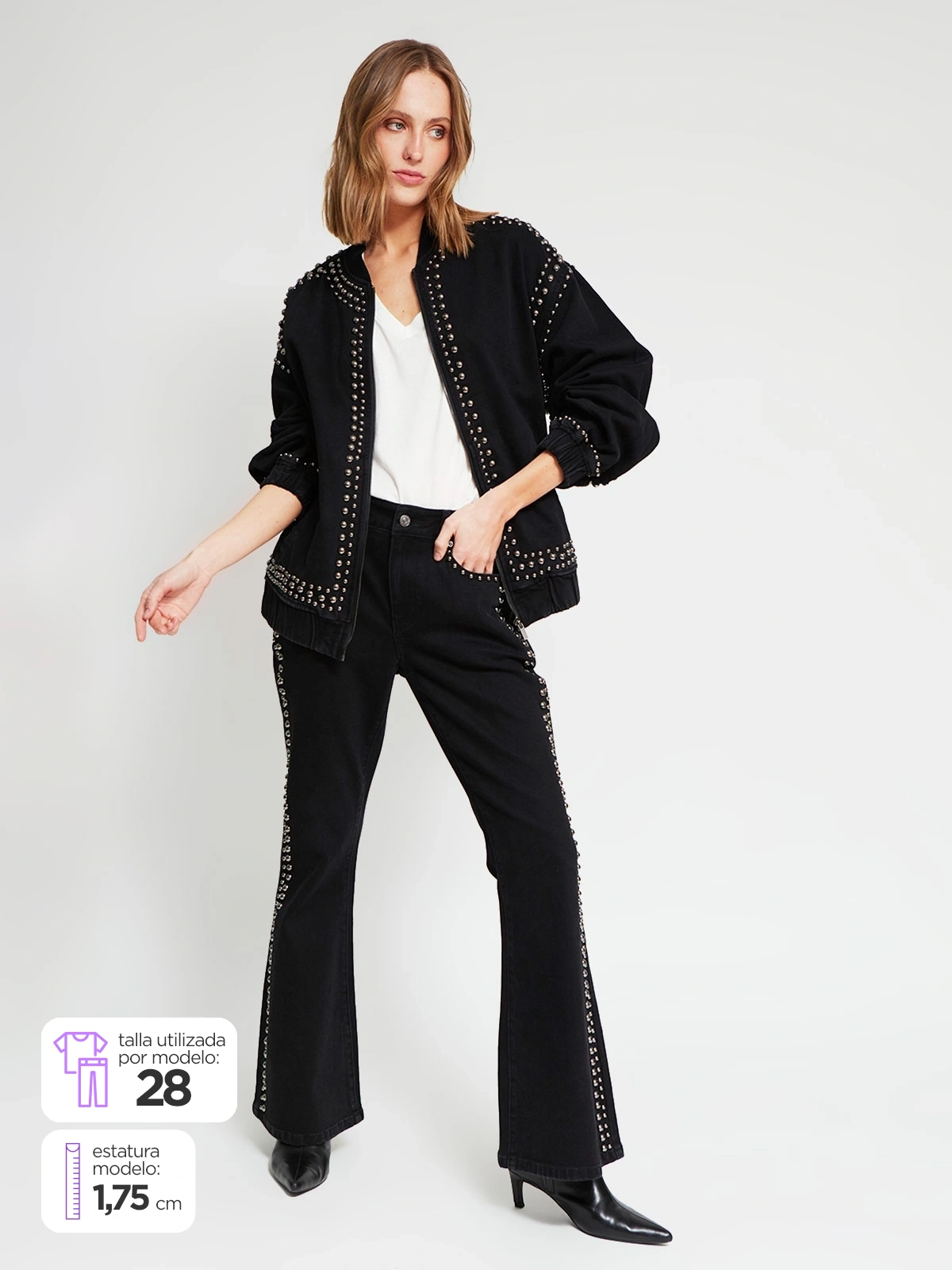 JEANS ALGODÓN REGULAR MUJER MARQUIS X MARIA CHER - 1