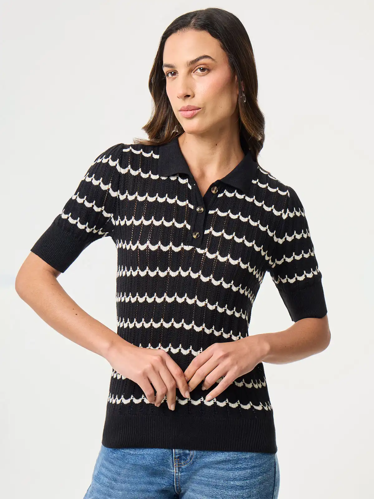 SWEATER MUJER MARQUIS ONDAS - 1