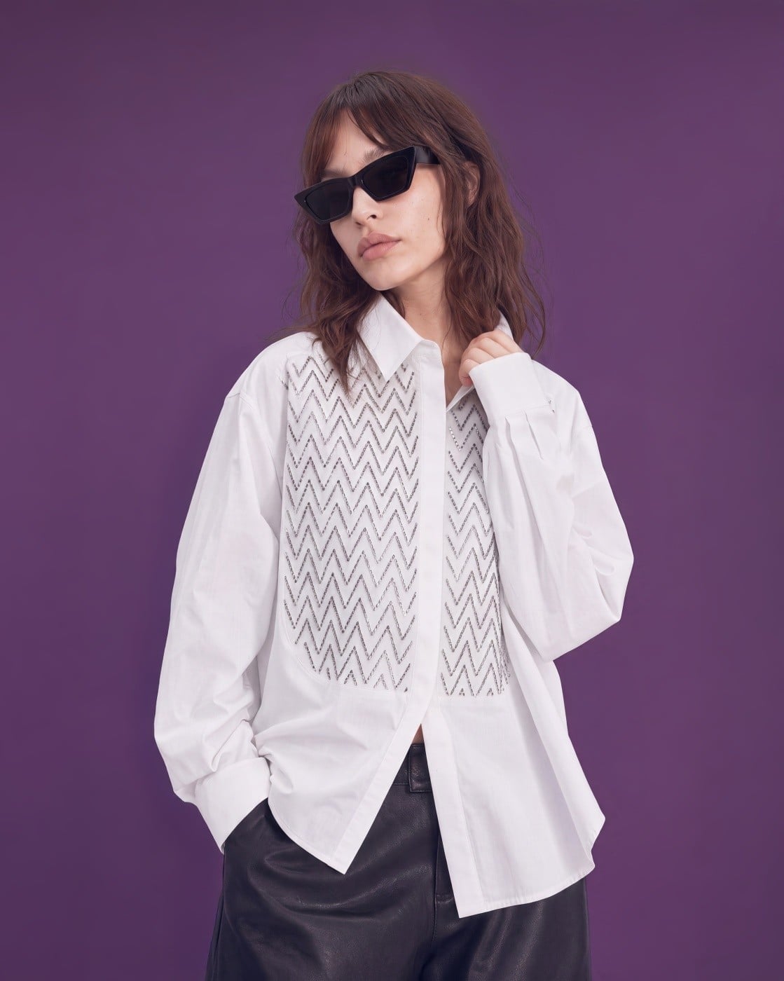 BLUSA MANGA LARGA ALGODÓN MUJER MARQUIS X MARIA CHER - 1