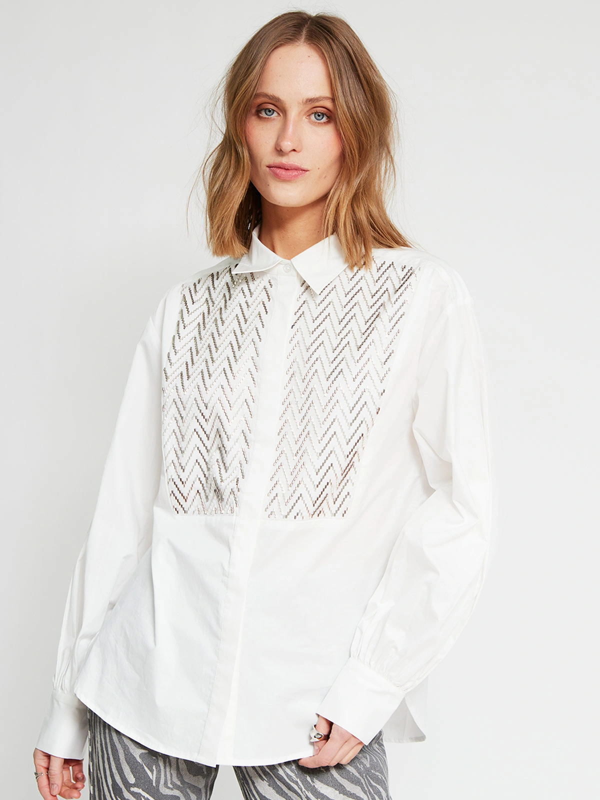 BLUSA MANGA LARGA ALGODÓN MUJER MARQUIS X MARIA CHER - 3