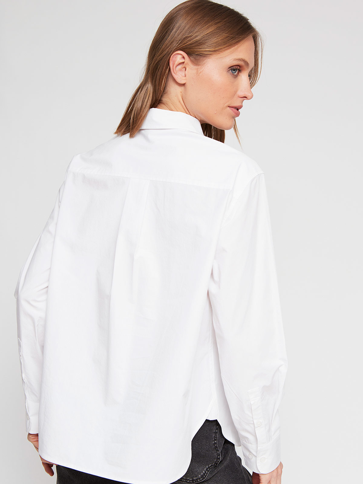 BLUSA MANGA LARGA MUJER MARQUIS POPELINA - 3