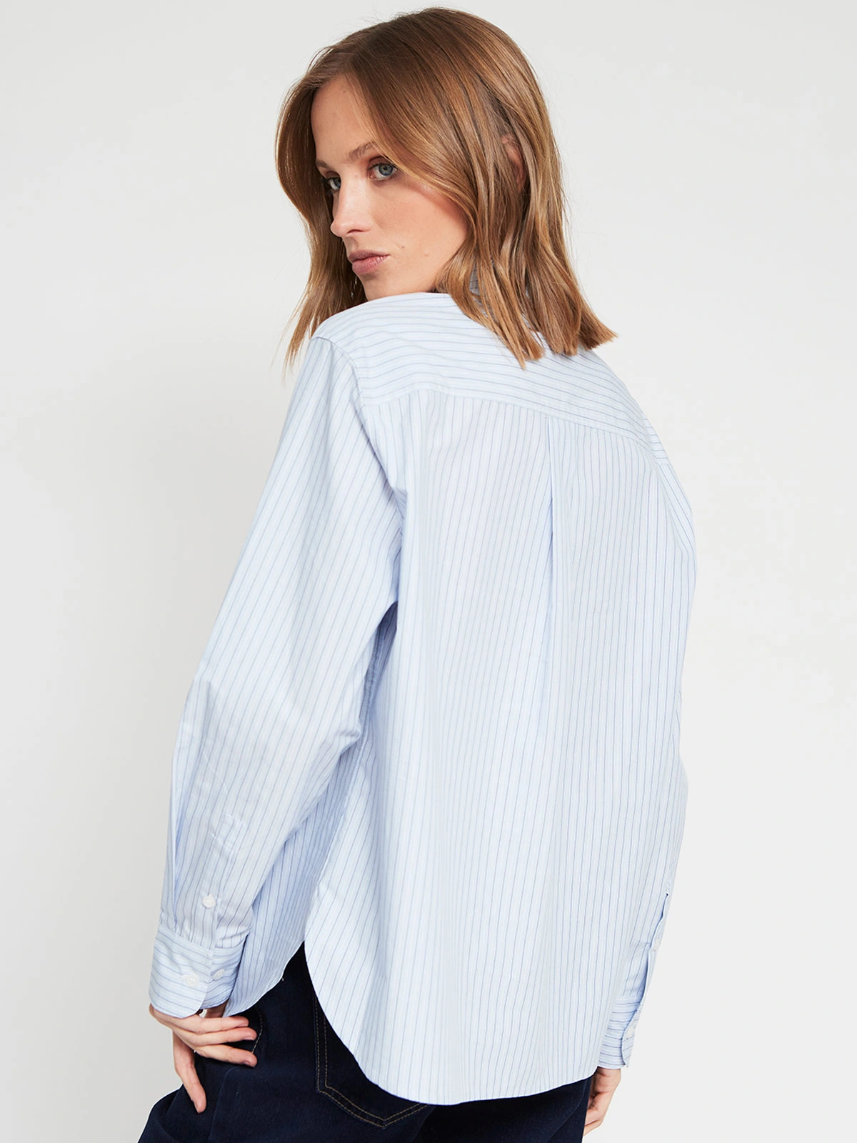 BLUSA MANGA LARGA MUJER MARQUIS POPELINA - 3