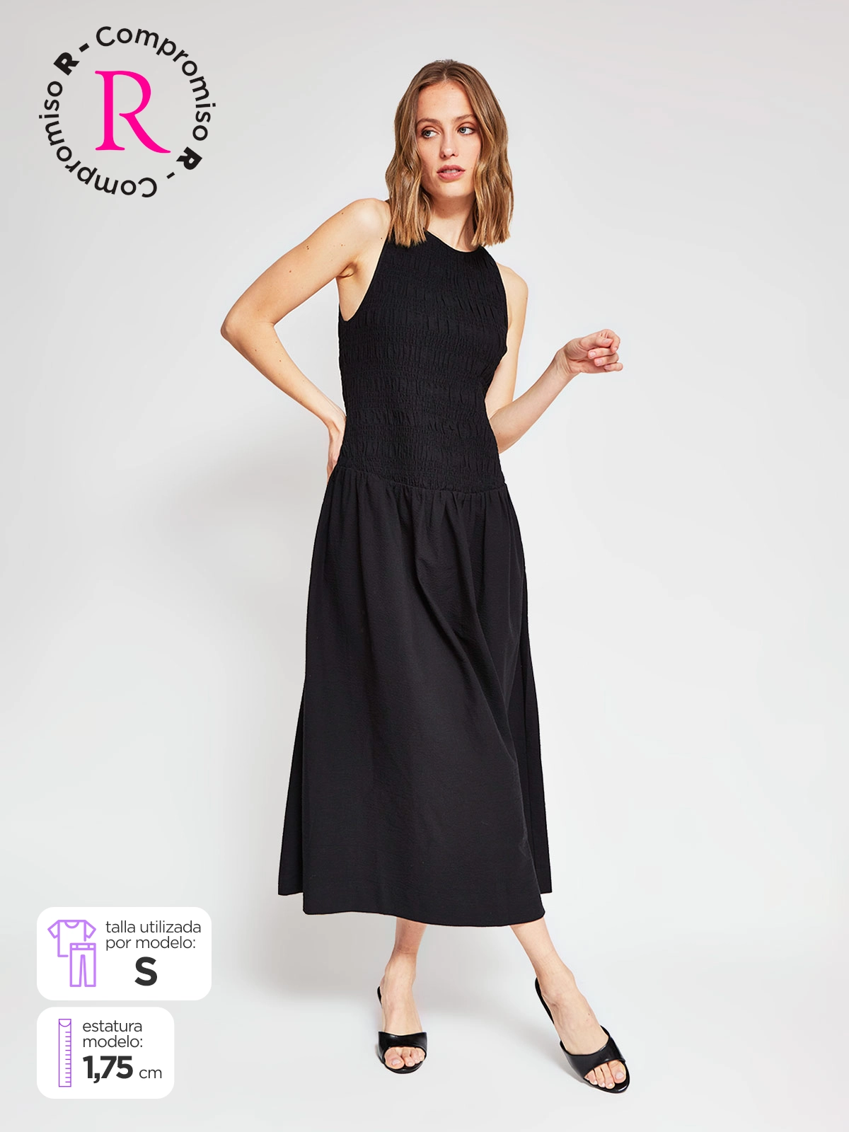 VESTIDO LARGO ALGODÓN MUJER MARQUIS - 1
